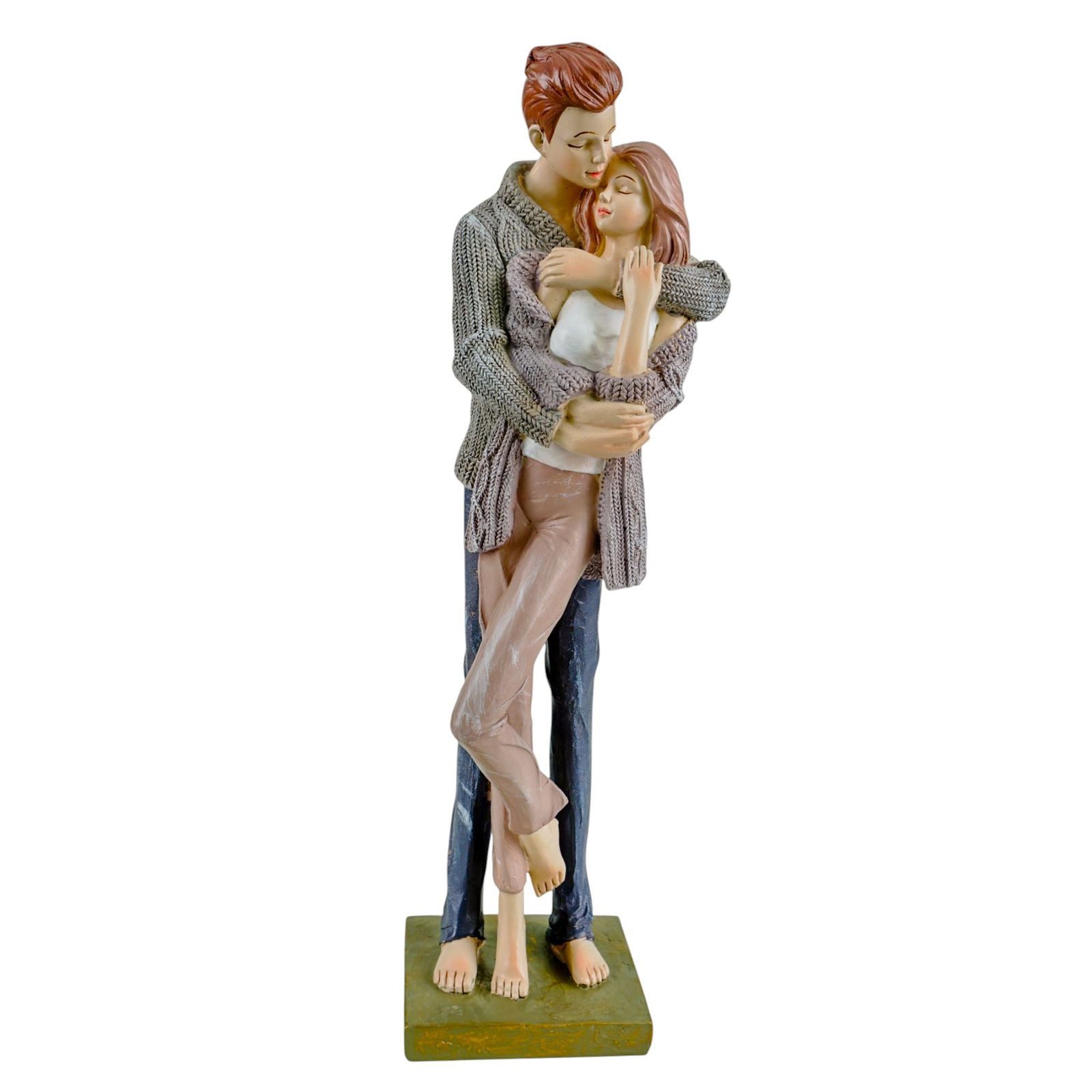 formano Dekofigur Paar stehend modern Wohnraum Figur handbemalt 33 cm bunt