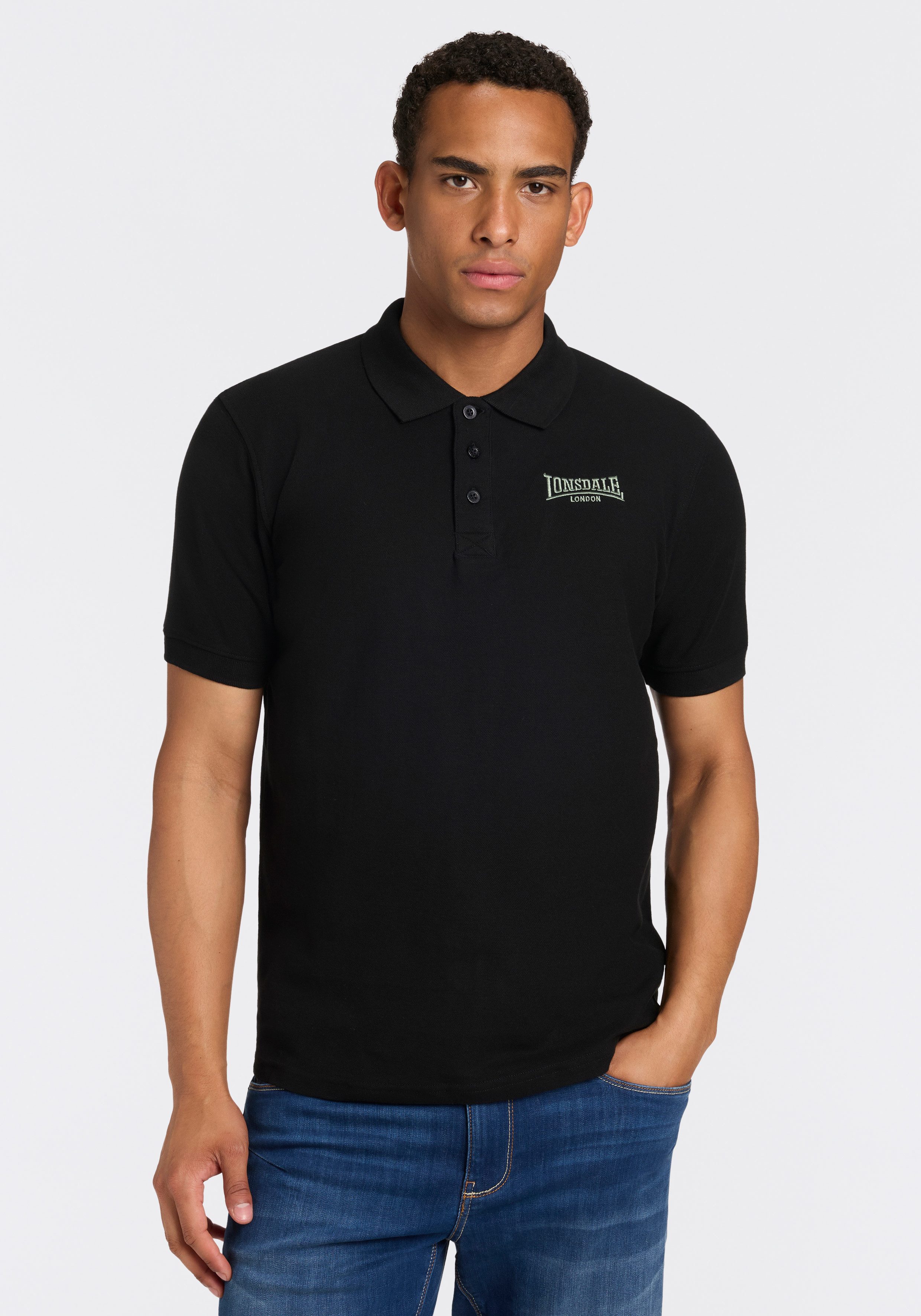 Lonsdale Poloshirt LINGHOLME (Packung, 2-tlg) 2er-Pack, mit Polokragen, aus Baumwoll-Jersey, Kurzarm