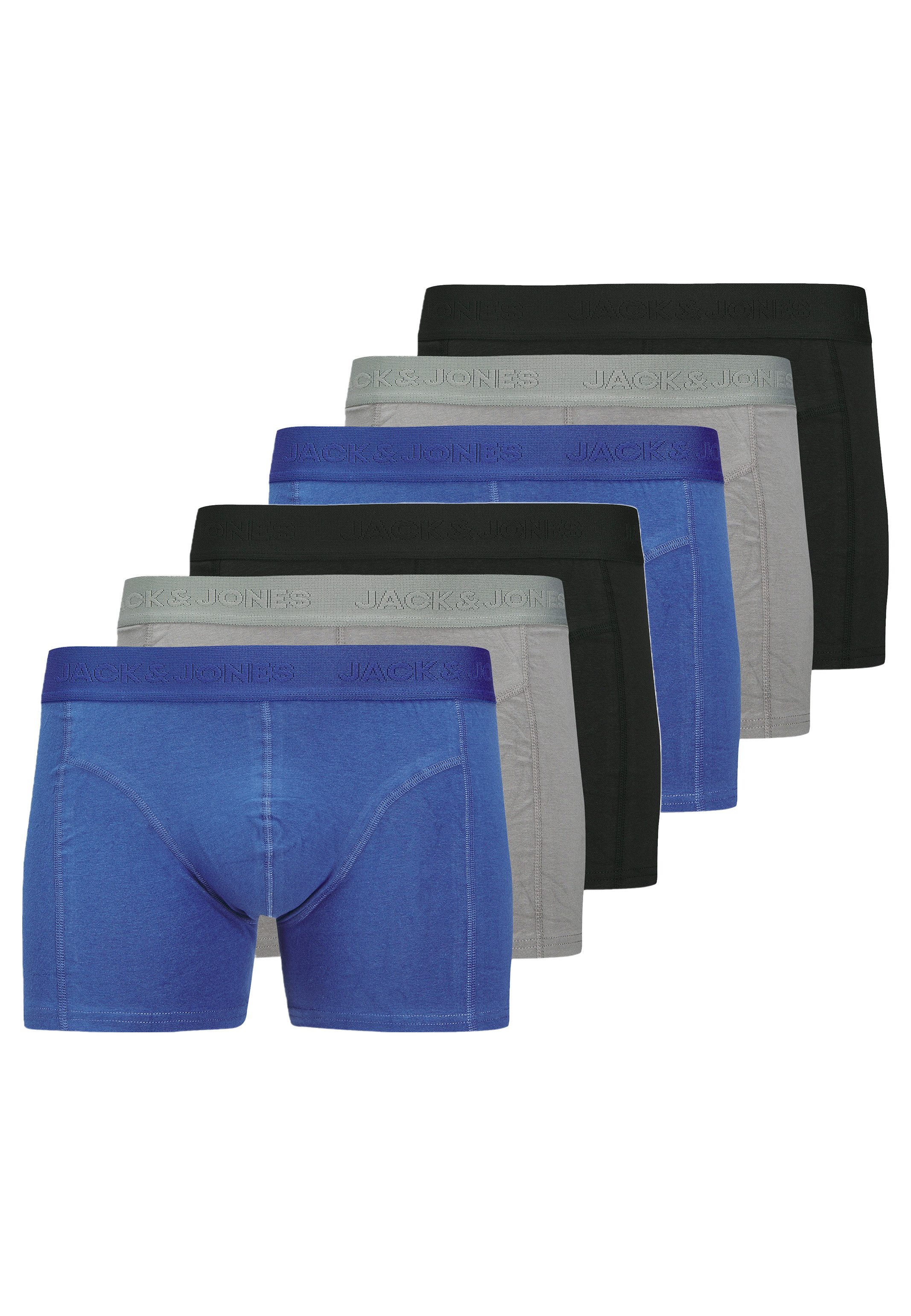 Schwarz / grau / blau