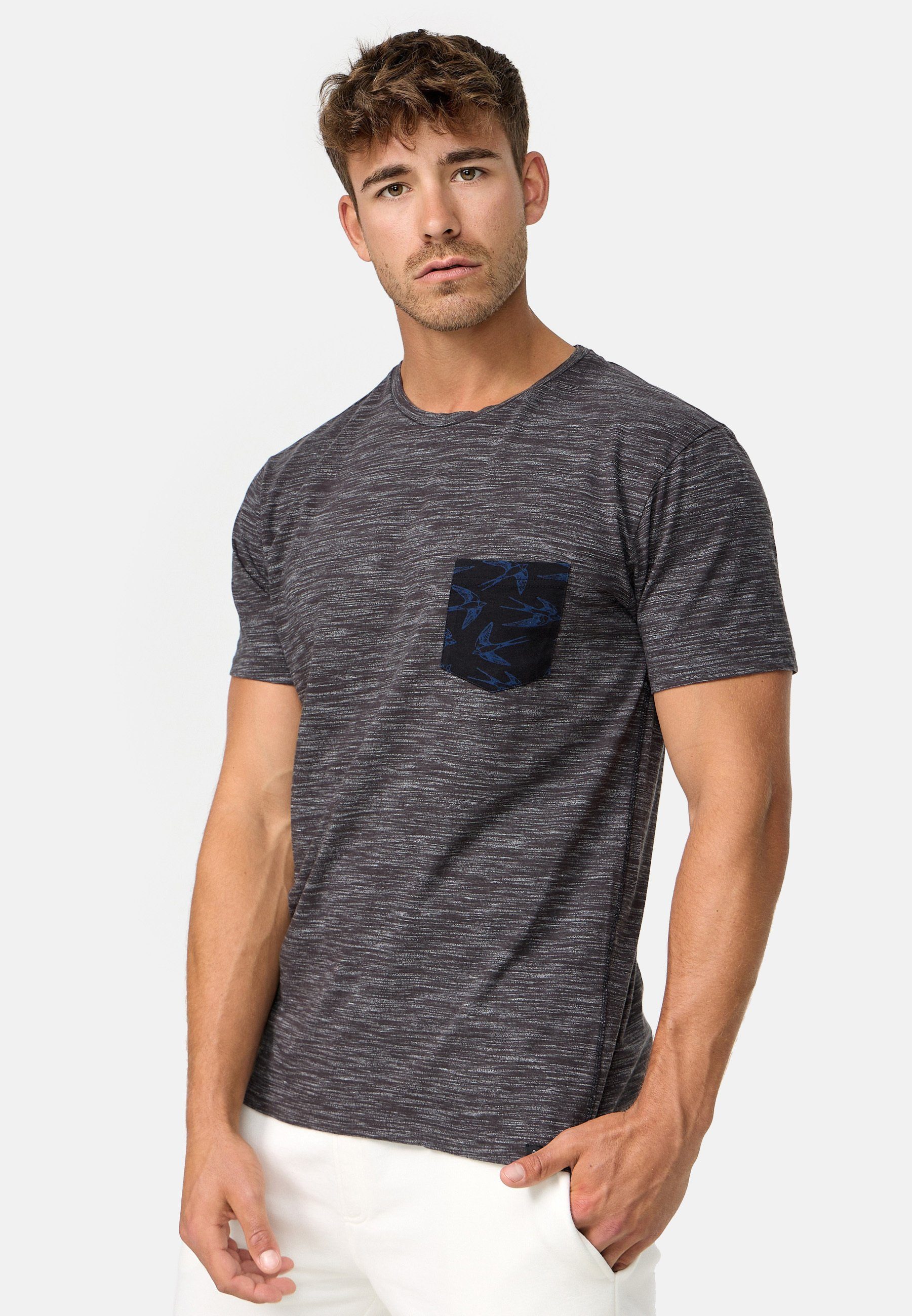 INDICODE T-Shirt Herren Blaine Shirt Tee Herrenshirt