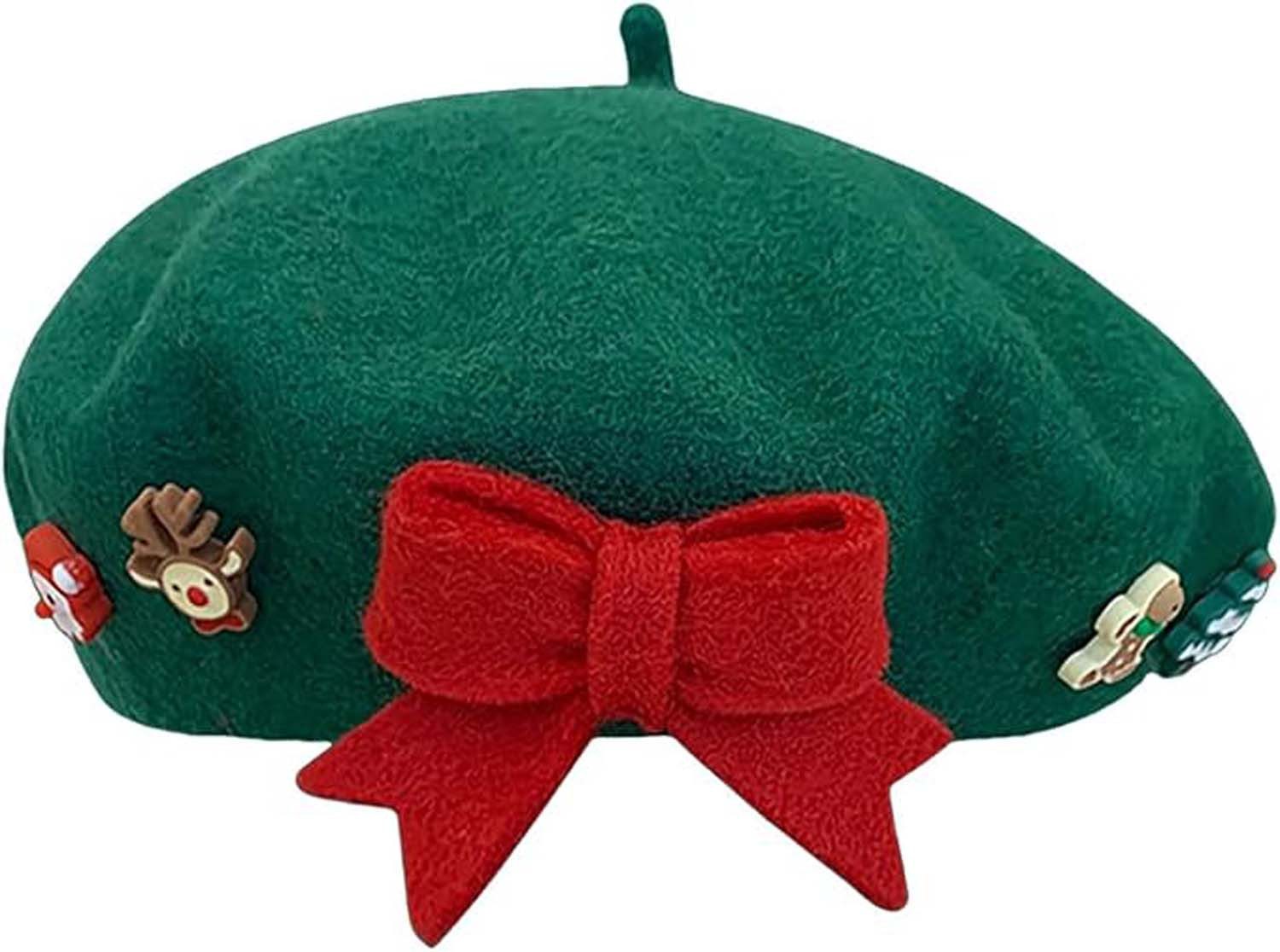 Coonoor Baskenmütze Damen Weihnachtsthema Wolle Baskenmütze günstig online kaufen