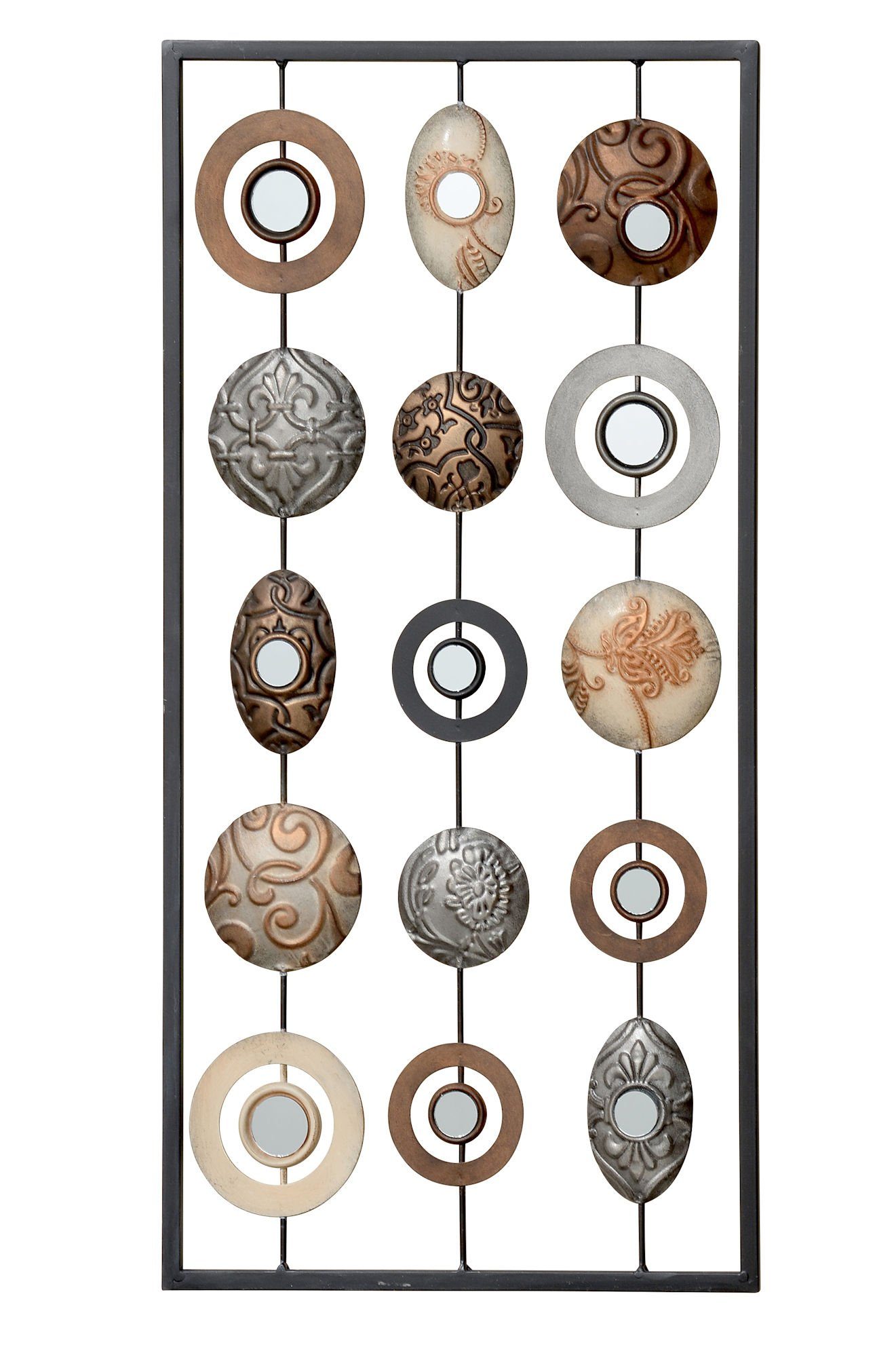 Spetebo Wanddekoobjekt Metall Wandbild mit Deko günstig online kaufen