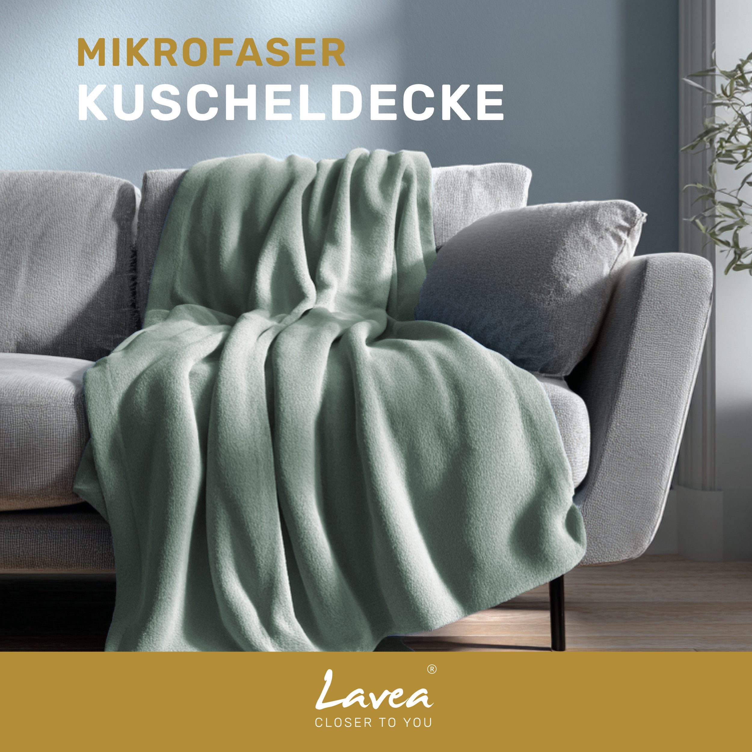Wohndecke Kuscheldecke, Fleecedecke, Wolldecke flauschig und weich, Lavea, günstig online kaufen