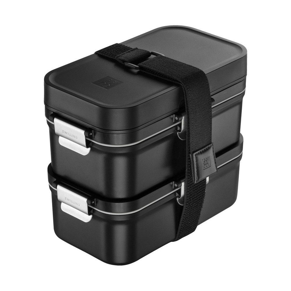 Zwilling Elektrische Lunchbox Vakuum-Lunchbox to go 16-tlg. Fresh & Save schwarz, Kunststoff, Silikon, 18/10 Edelstahl