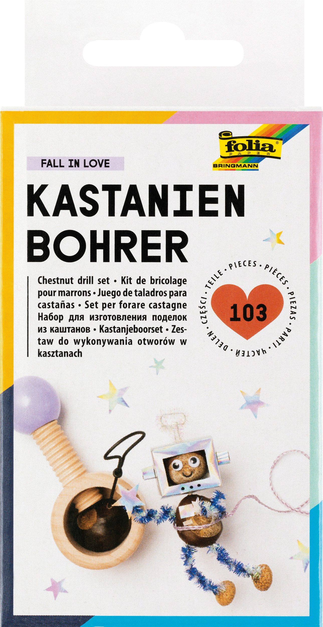 Folia Modellierwerkzeug Kastanienbohrer-Set "Fall in Love", 103 Teile