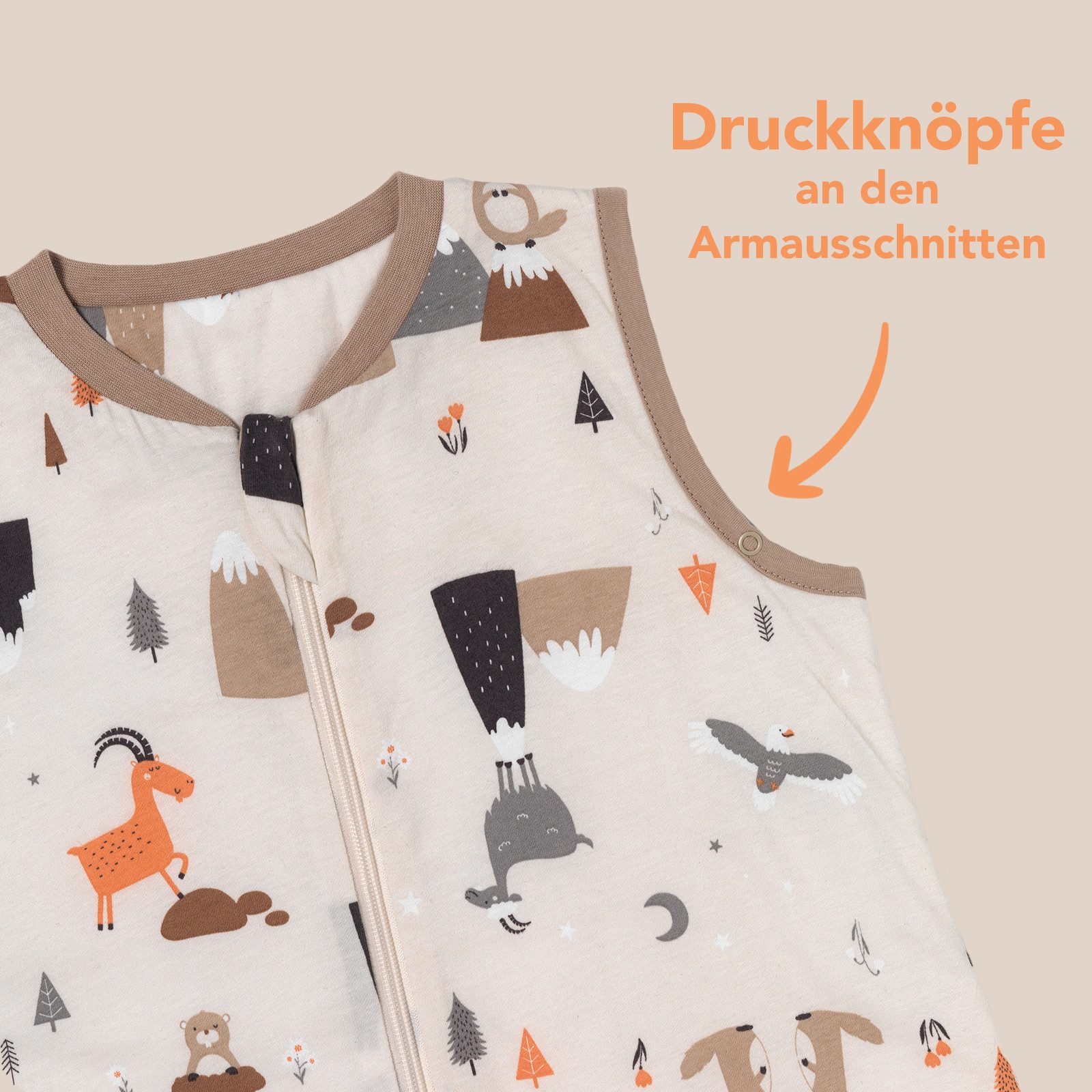 Schlummersack Kinderschlafsack Babyschlafsack, 1.0 Tog OEKO-TEX günstig online kaufen