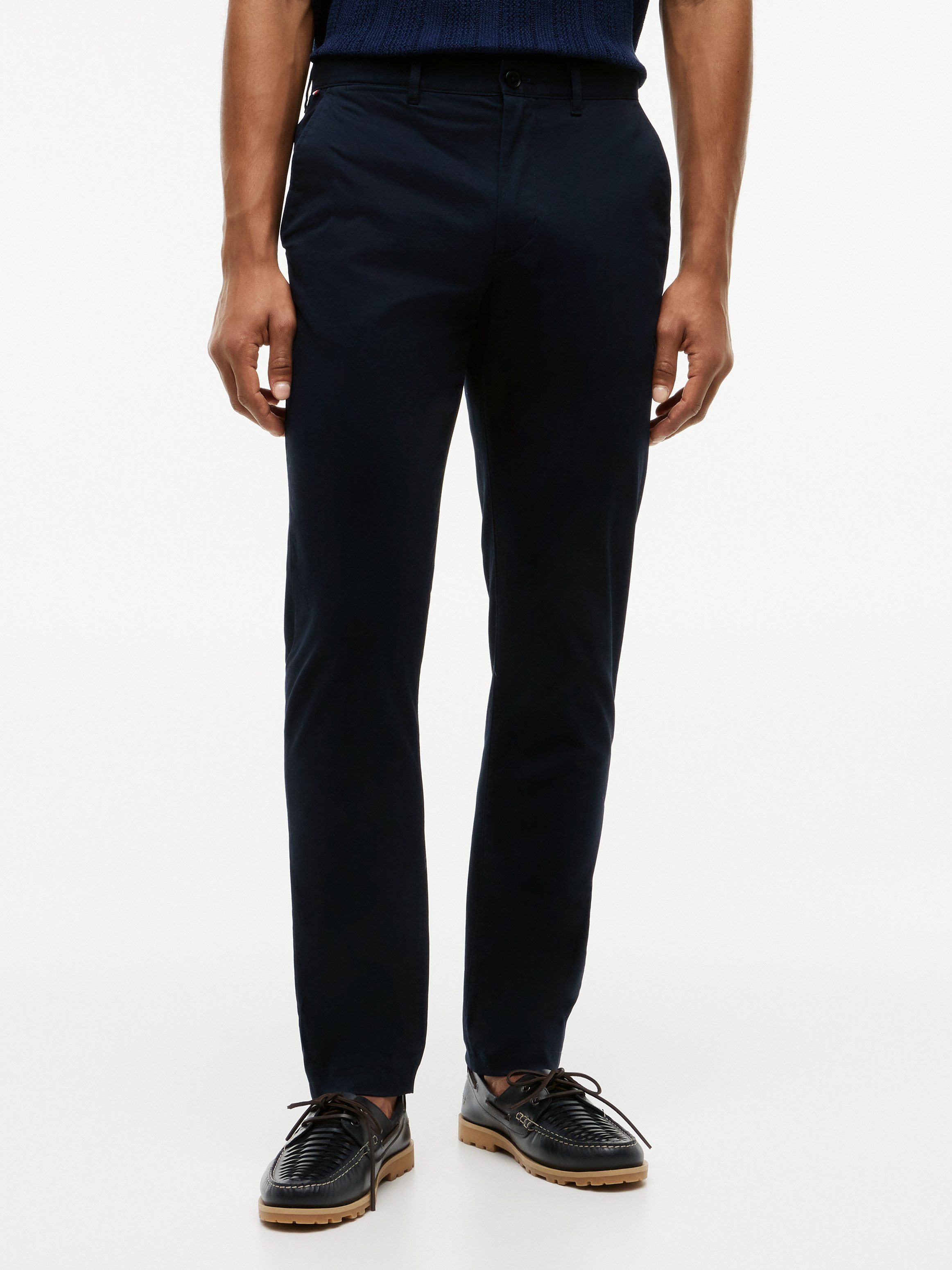 Tommy Hilfiger Chinohose CORE DENTON ESSENTIAL Straight Fit, Baumwolle mit Stretch