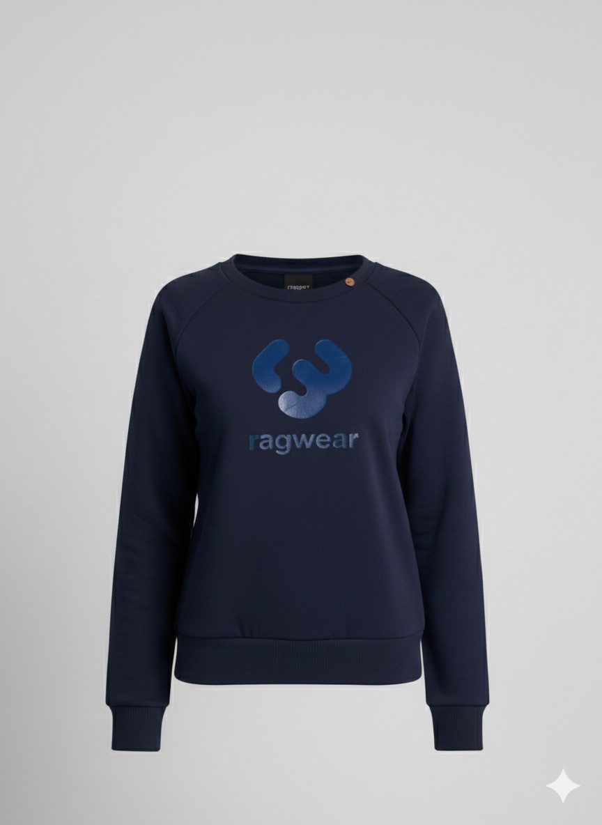 Ragwear Sweatshirt JOHANKA LOGO O aus Baumwolle und Polyester, normale Passform, mit Rundhalsausschnitt – Bild 3 von 3