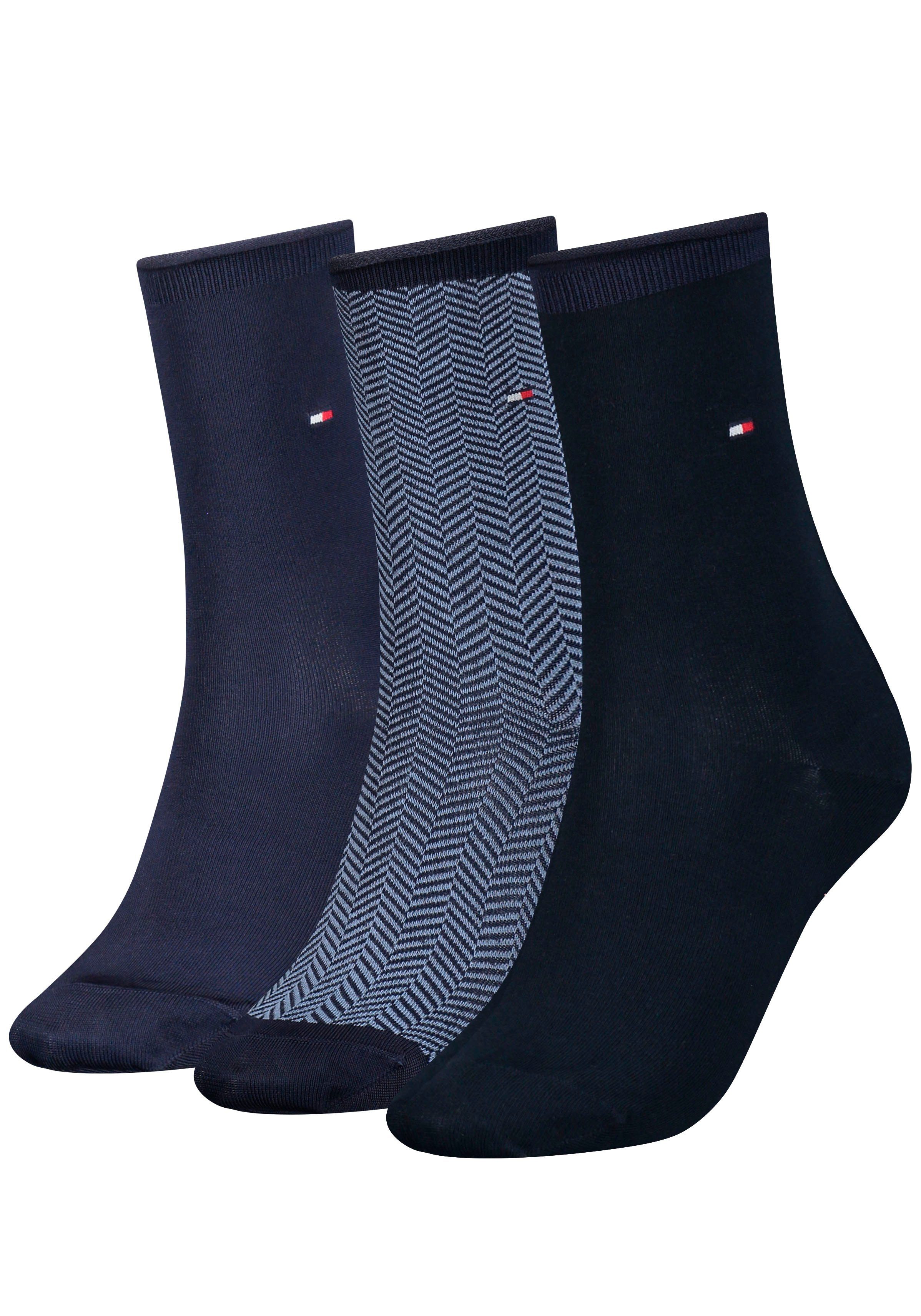 Tommy Hilfiger Socken (Packung, 3-Paar) in toller Geschenkbox navy | Lange Socken
