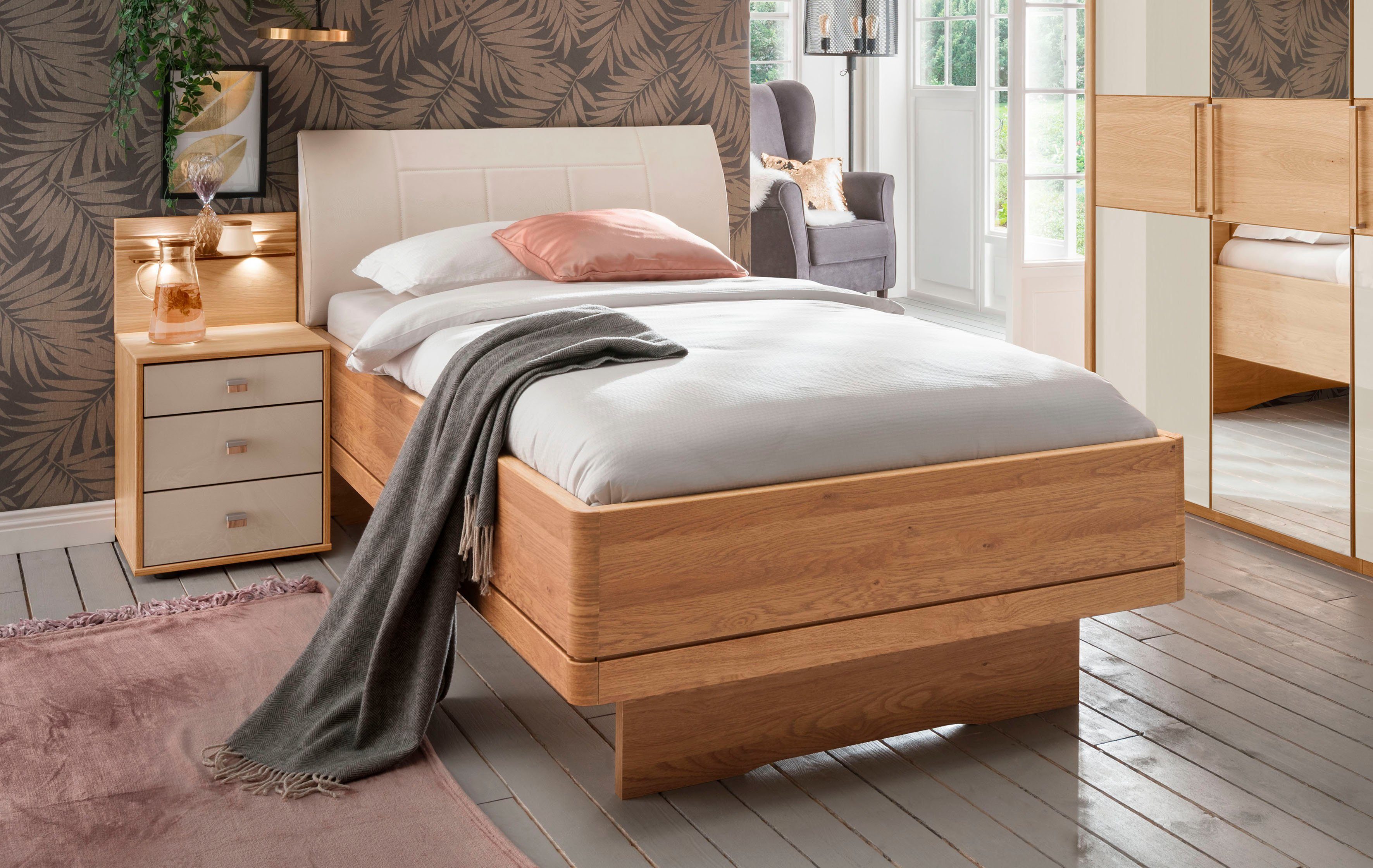 WIEMANN Bett Kiruna, Bettgestell, Bettrahmen, Eiche günstig online kaufen