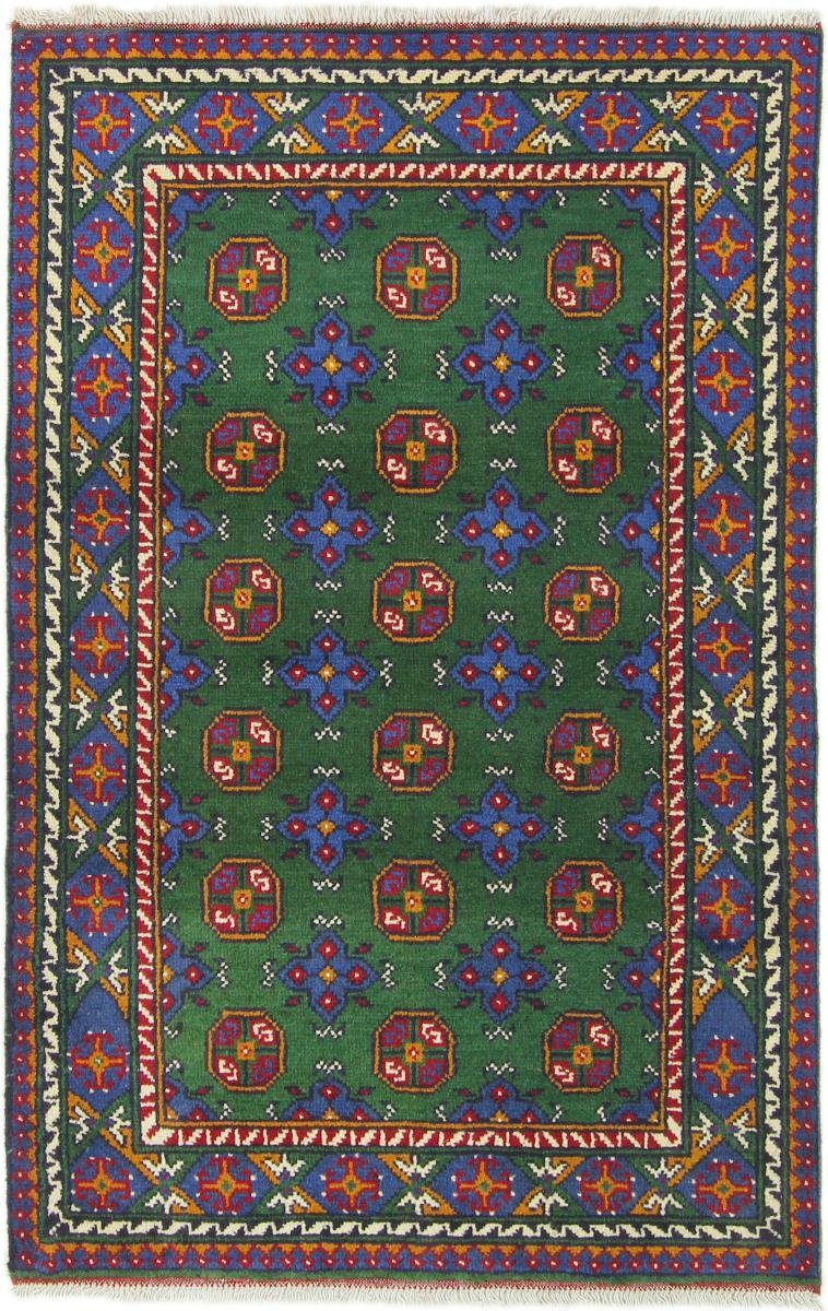Orientteppich Afghan Akhche 96x152 Handgeknüpfter Orientteppich, Nain Trading, rechteckig, Höhe: 6 mm