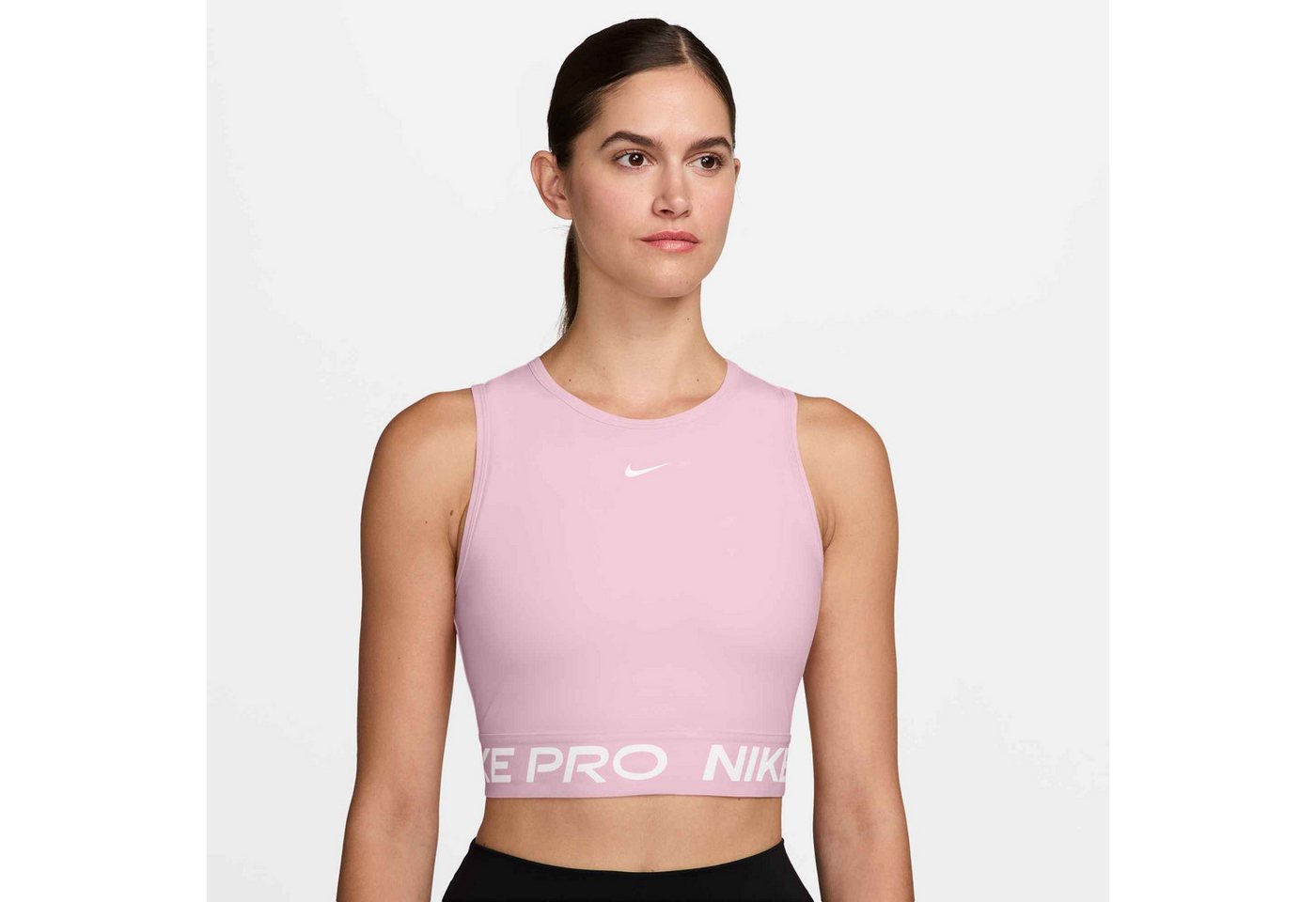 Nike Tanktop PRO DF 365 CROP TANK mit Rundhalsausschnitt, aus Polyester und Elasthan, normaler Schnitt
