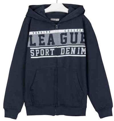 LOSAN Sweatjacke Losan Jungen Sweatjacke Jacke Kapuze navy blau (1-tlg)