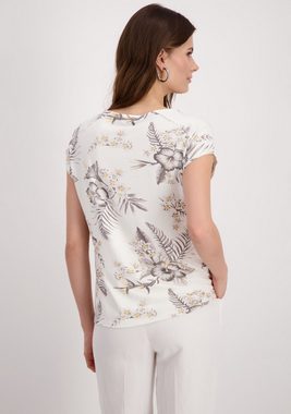 Monari T-Shirt mit Blumenmuster