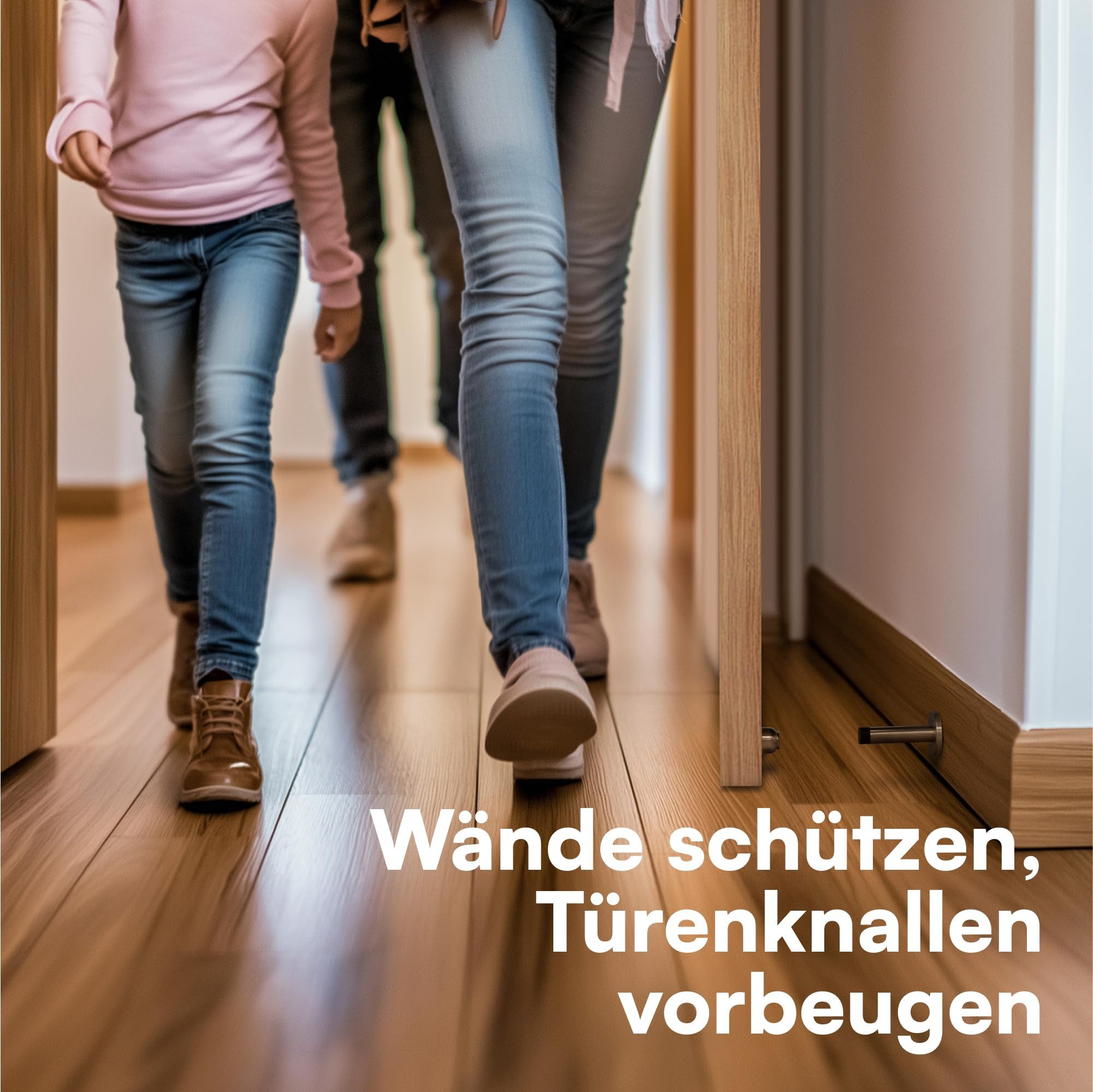 H&S Türstopper Edelstahl Tür Stopper - Abstandshalter Gummi Spitze - Türhal günstig online kaufen