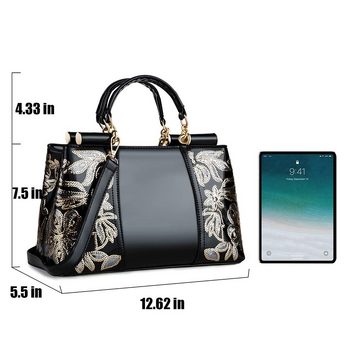 GelldG Umhängetasche Handtaschen Lackleder, Geldbörse, geeignet für den täglichen Gebrauch