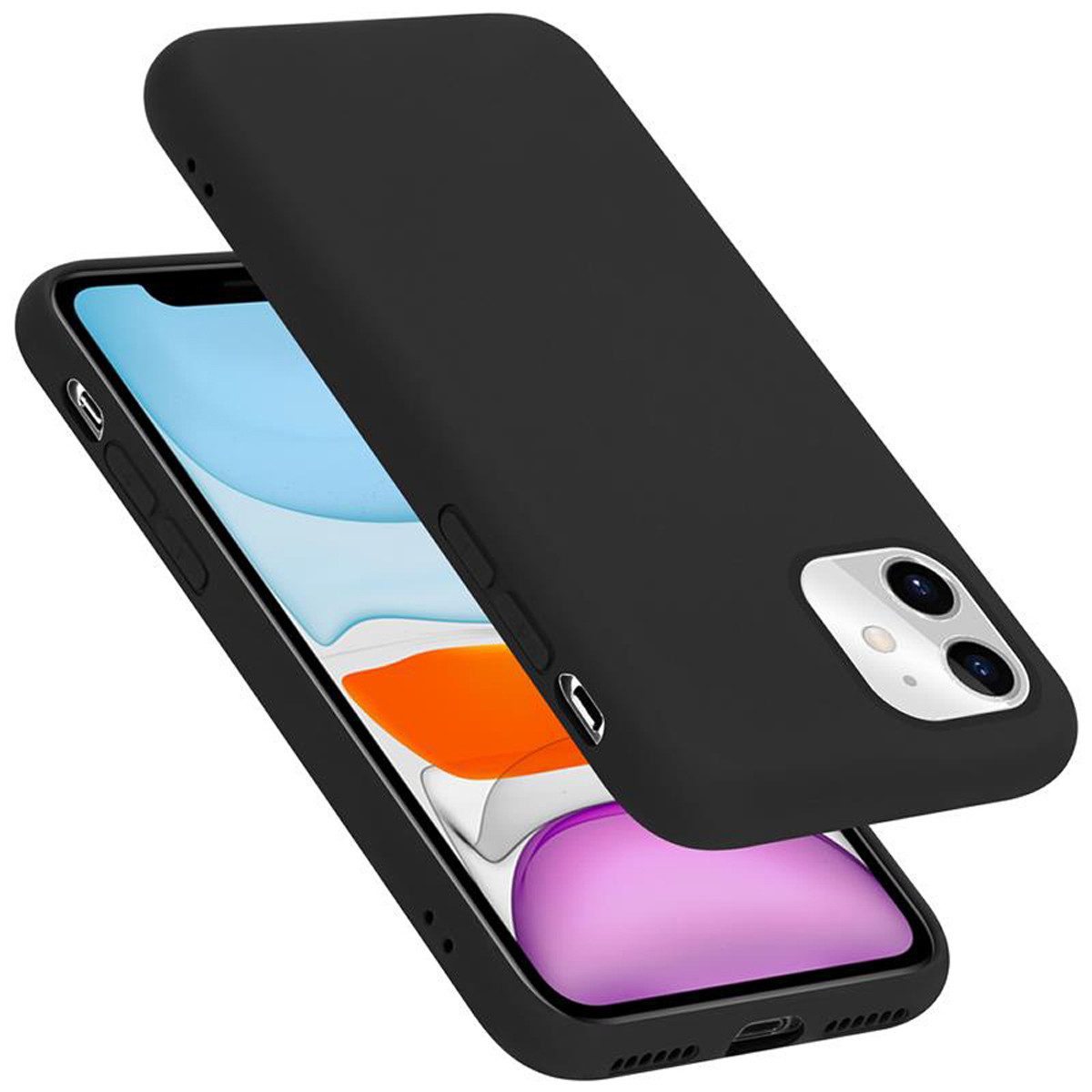 Cadorabo Handyhülle Apple iPhone 11 Apple iPhone 11, Flexible TPU Silikon Handy Schutzhülle - Hülle - Back Cover Bumper