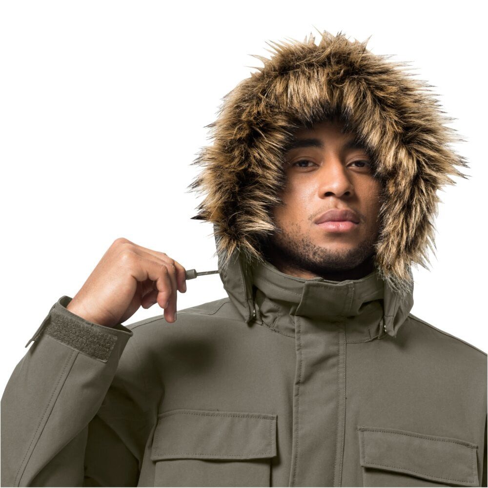 Jack Wolfskin Parka Glacier Canyon (wasser- und winddicht, PFC-frei) livegrün Herren