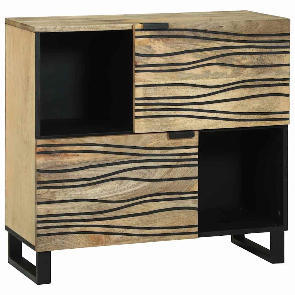 vidaXL Sideboard Sideboard Natur 80 x 33 x 75 cm massives holz (1 St)