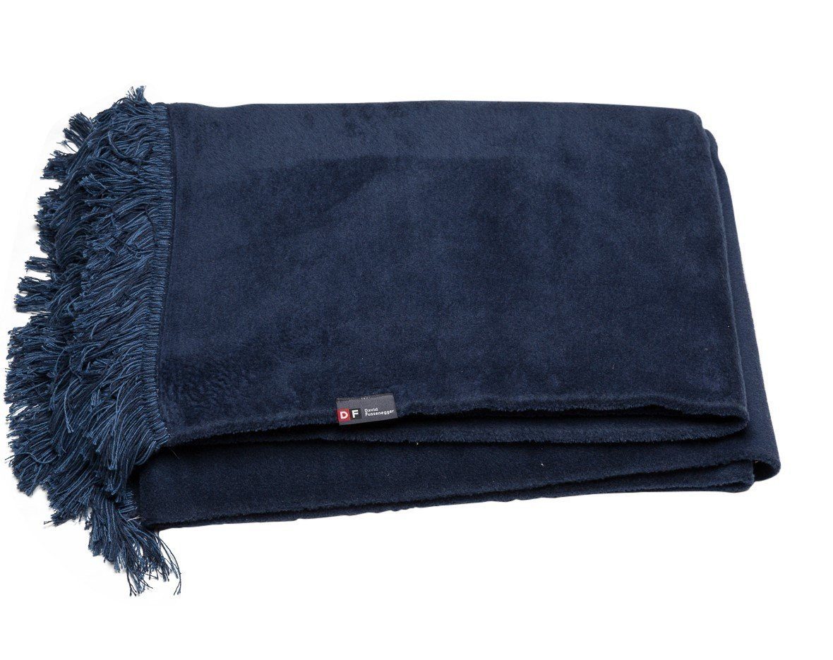 Wohndecke Vienna 'Uni' mit Fransen 150 x 200 cm, DAVID FUSSENEGGER günstig online kaufen