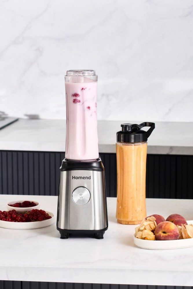 Homend Mixaufsatz Homend Mixfresh 7010EU Personal Smoothie Blender Edelstahl 350W