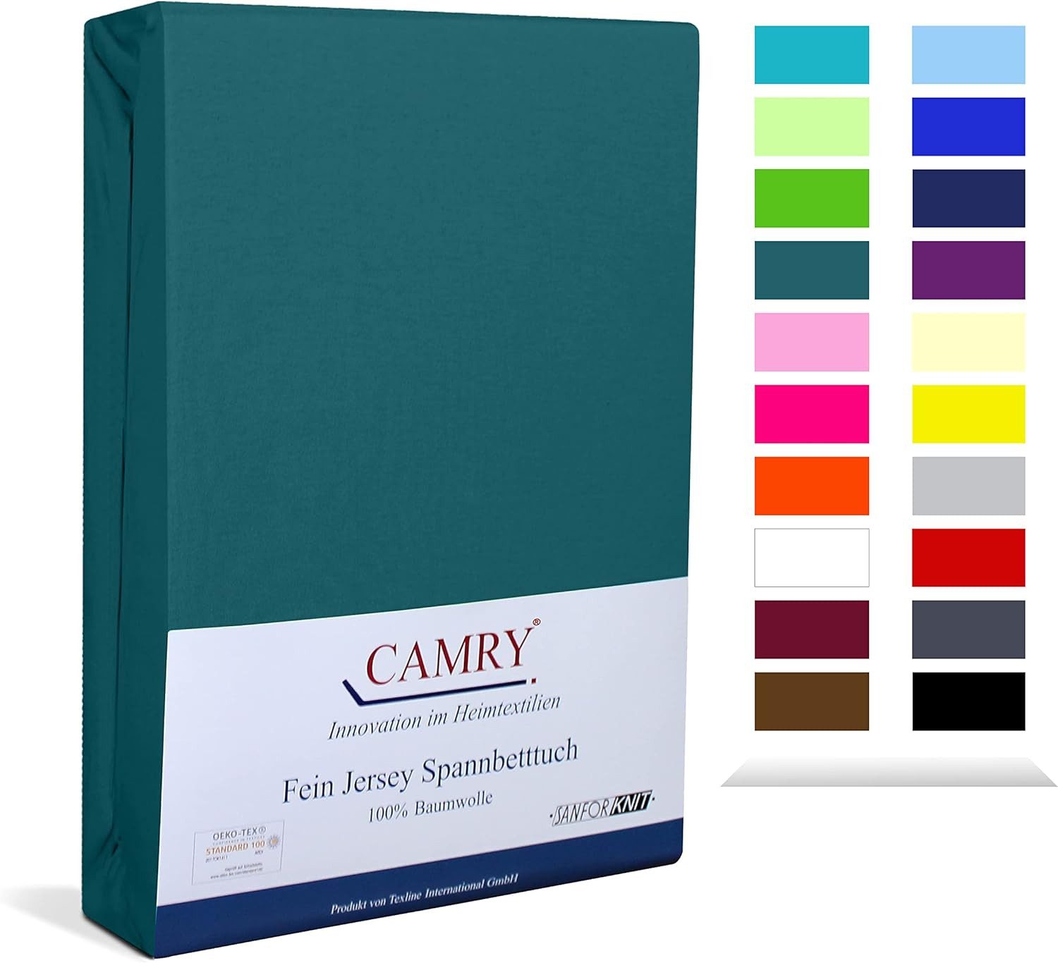 Camry Spannbettlaken CLASSIC, Jersey Baumwolle, Gummizug: rundum, viele Far günstig online kaufen