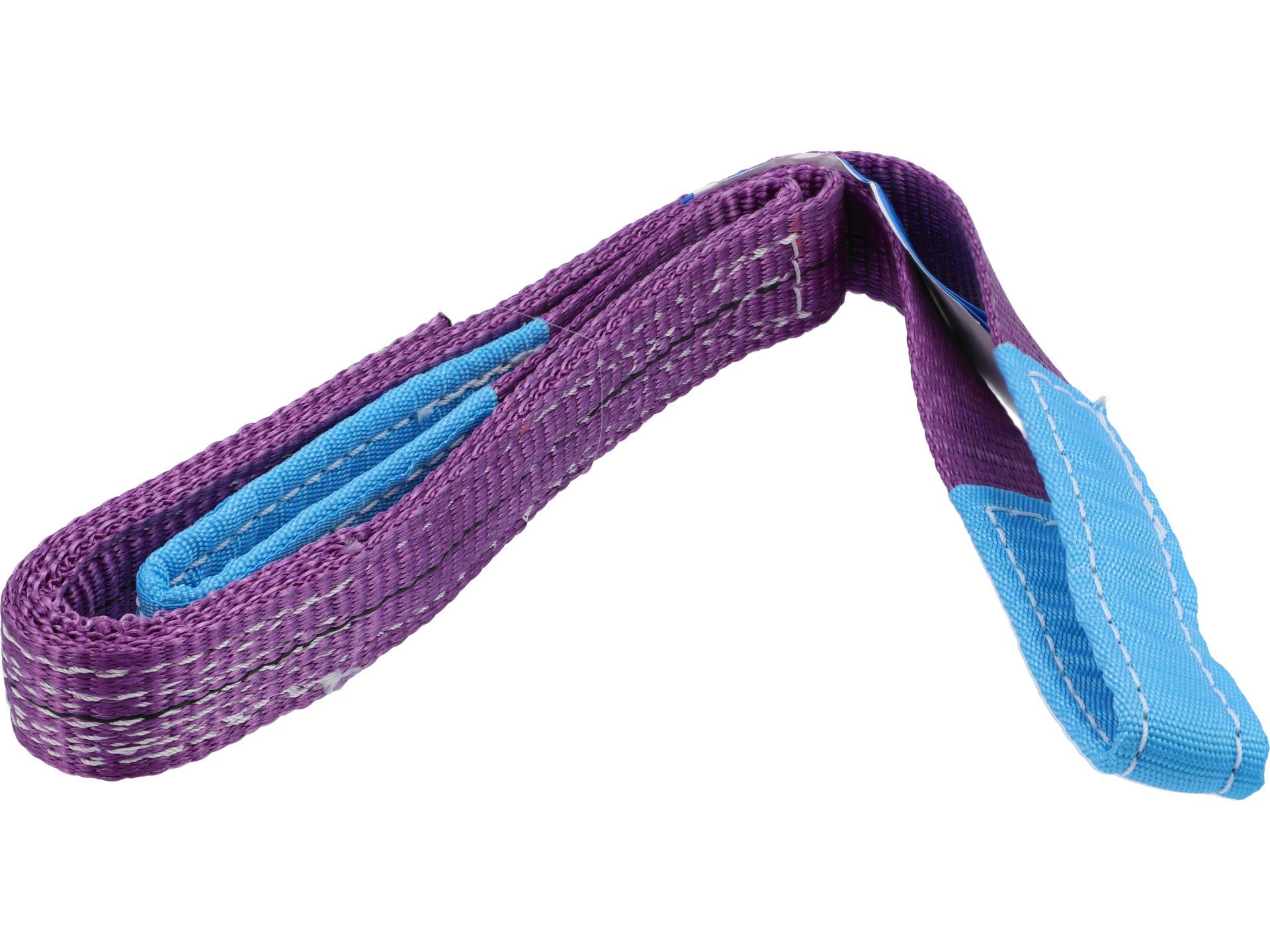 TRIZERATOP Gepäckgurt Textil-Hebeband 1t 1m mit verstärkten Schlaufen, (Textil-Hebeband 1t 1m mit verstärkten Schlaufen)