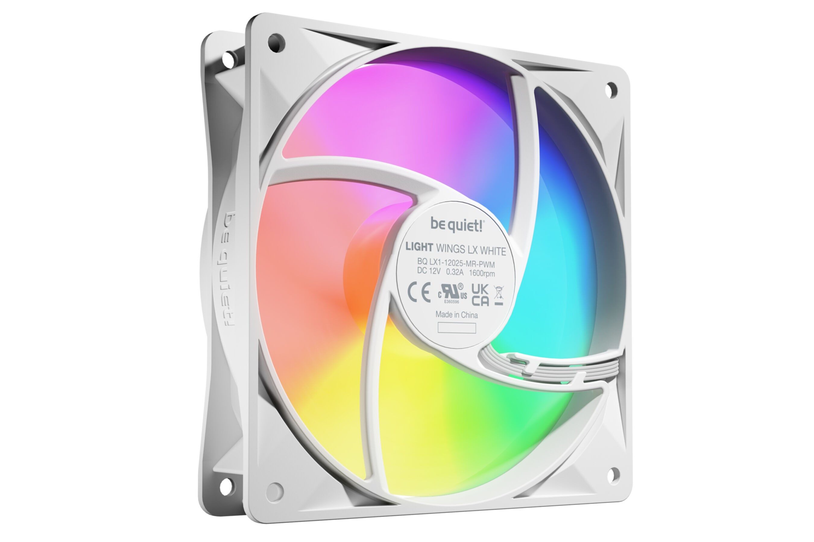 be quiet! Gehäuselüfter LIGHT WINGS LX 120mm PWM 3-Pack White