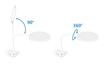 LED Universum Tischleuchte weiß, 7,5W, neutralweiß, 380lm, L144mm, neutralweiß