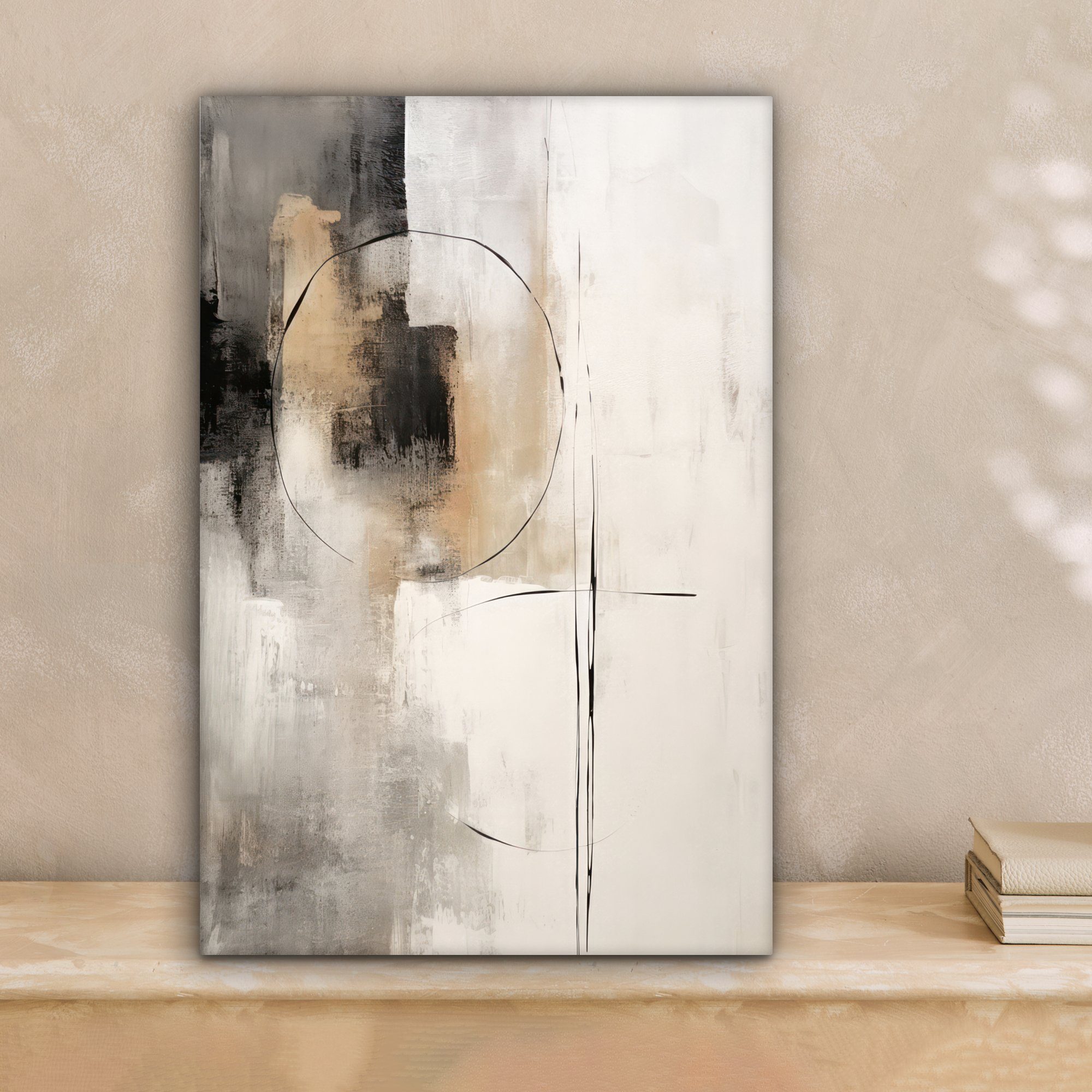 OneMillionCanvasses® Leinwandbild Kunst - Abstrakt - Grau - Industriell, Fo günstig online kaufen