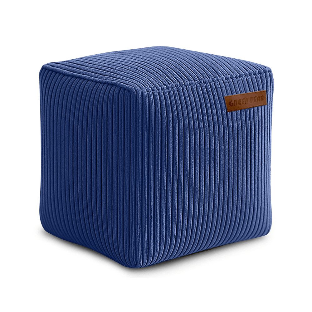 Green Bean Pouf Cube Cord (Indoor Sitzhocker Sitzkissen Fußhocker Relax-Ses günstig online kaufen