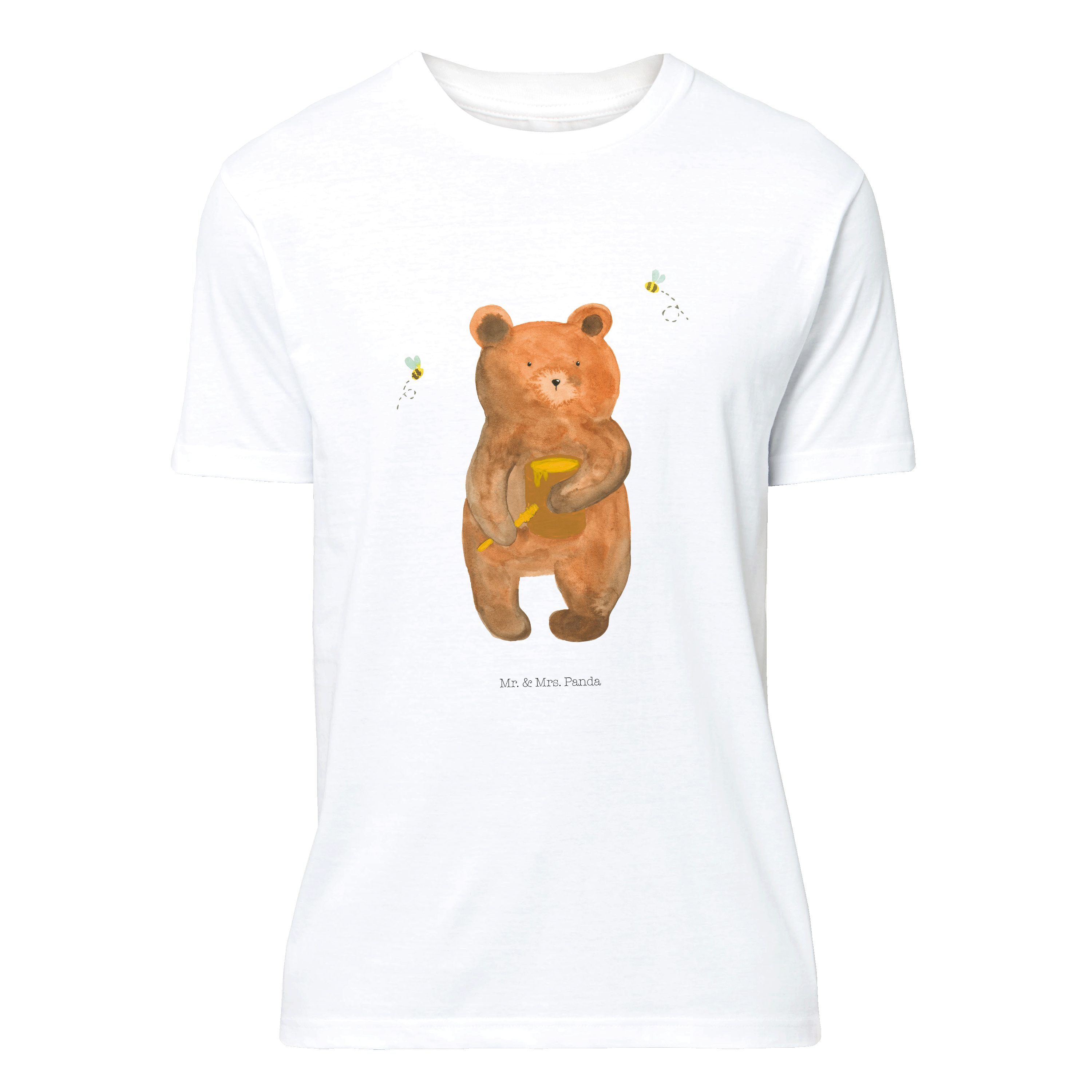 Mr. & Mrs. Panda T-Shirt Honigbär - Weiß - Geschenk, Teddy, Partner, Geburstag, Freund, Sprüch (1-tlg)
