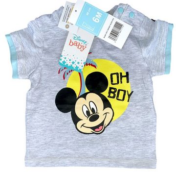 Disney Baby T-Shirt & Shorts Baby Set 2X T-Shirt und Shorts 4 Teile Mickey Mouse Gr. 62 68 80 86 92 für Jungen 3 6 12 18 24 Monate