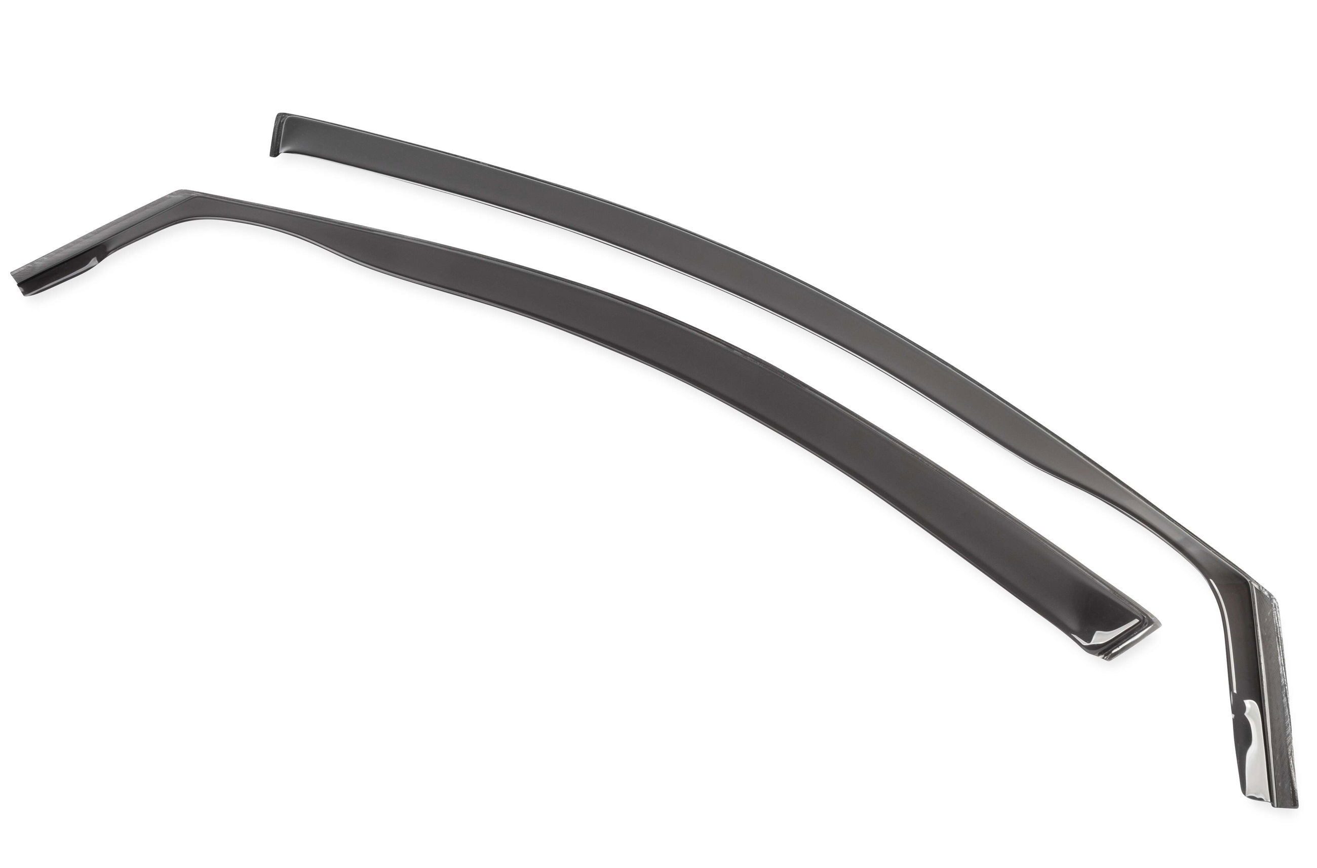 WALSER Autosonnenschutz Passform Windabweiser, (6-St., 2 Windabweiser vorne, 4 Befestigungsklammern)
