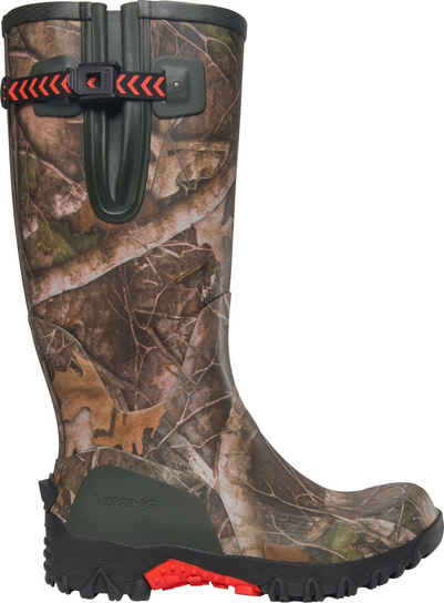 VIKING Footwear Camo High braun, grün, orange preisgekrönt für Jagd, Wandern, Garten Gummistiefel