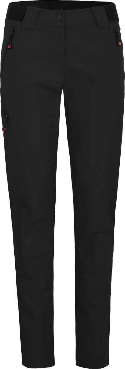 Bergson Outdoorhose VIDAA COMFORT (slim) Damen Wanderhose, leicht, strapazierfähig, Normalgrößen, schwarz