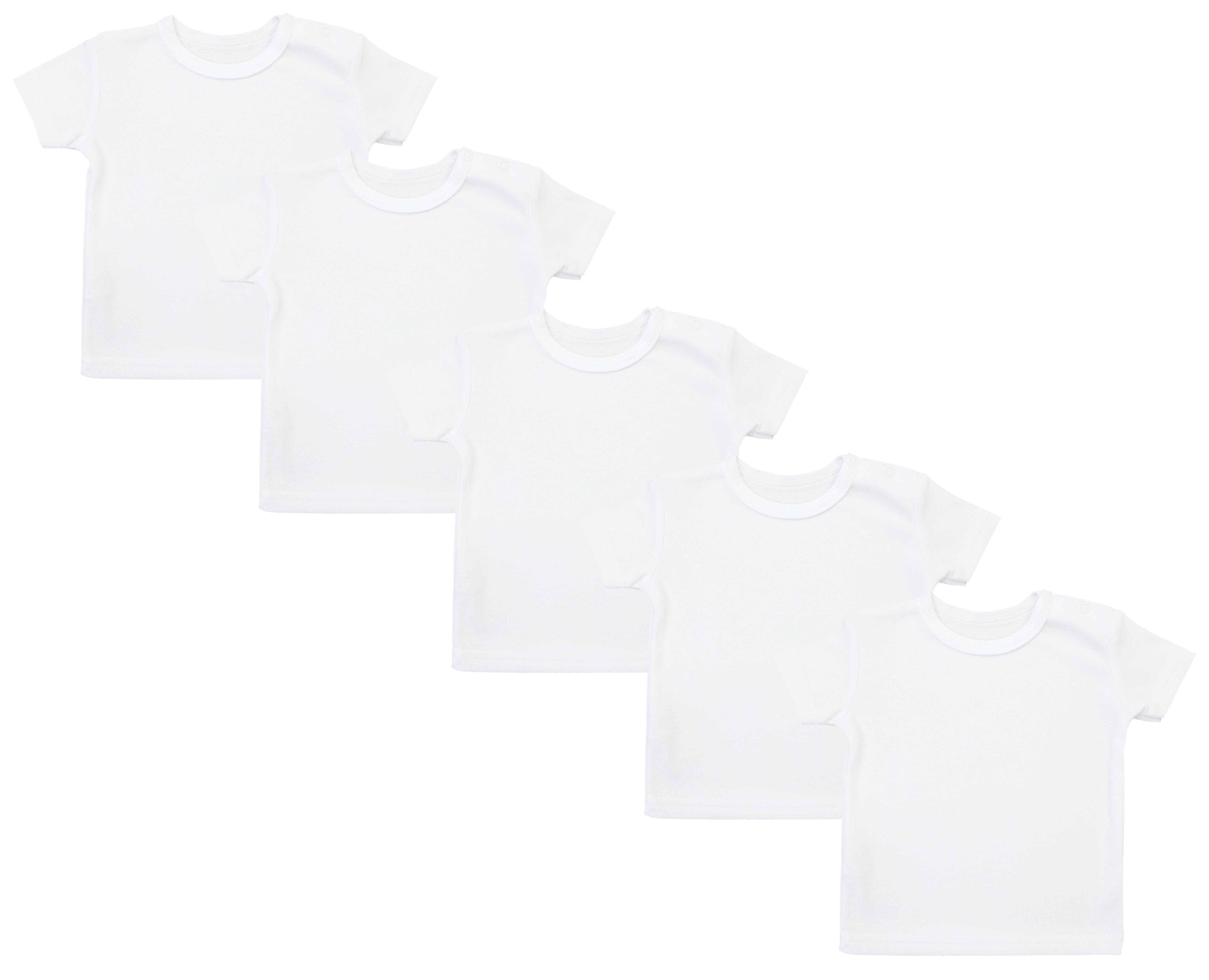 TupTam T-Shirt TupTam Baby Jungen Kurzarm T-Shirt 5er Set (5-tlg) Weiß