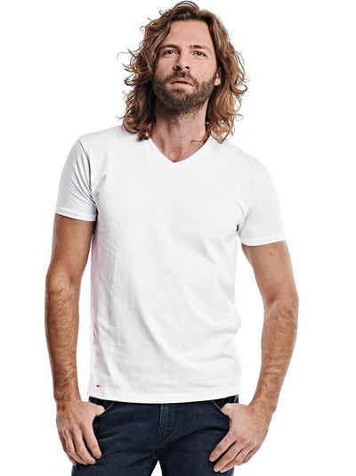 emilio adani T-Shirt »V-Neck Bio Baumwolle«