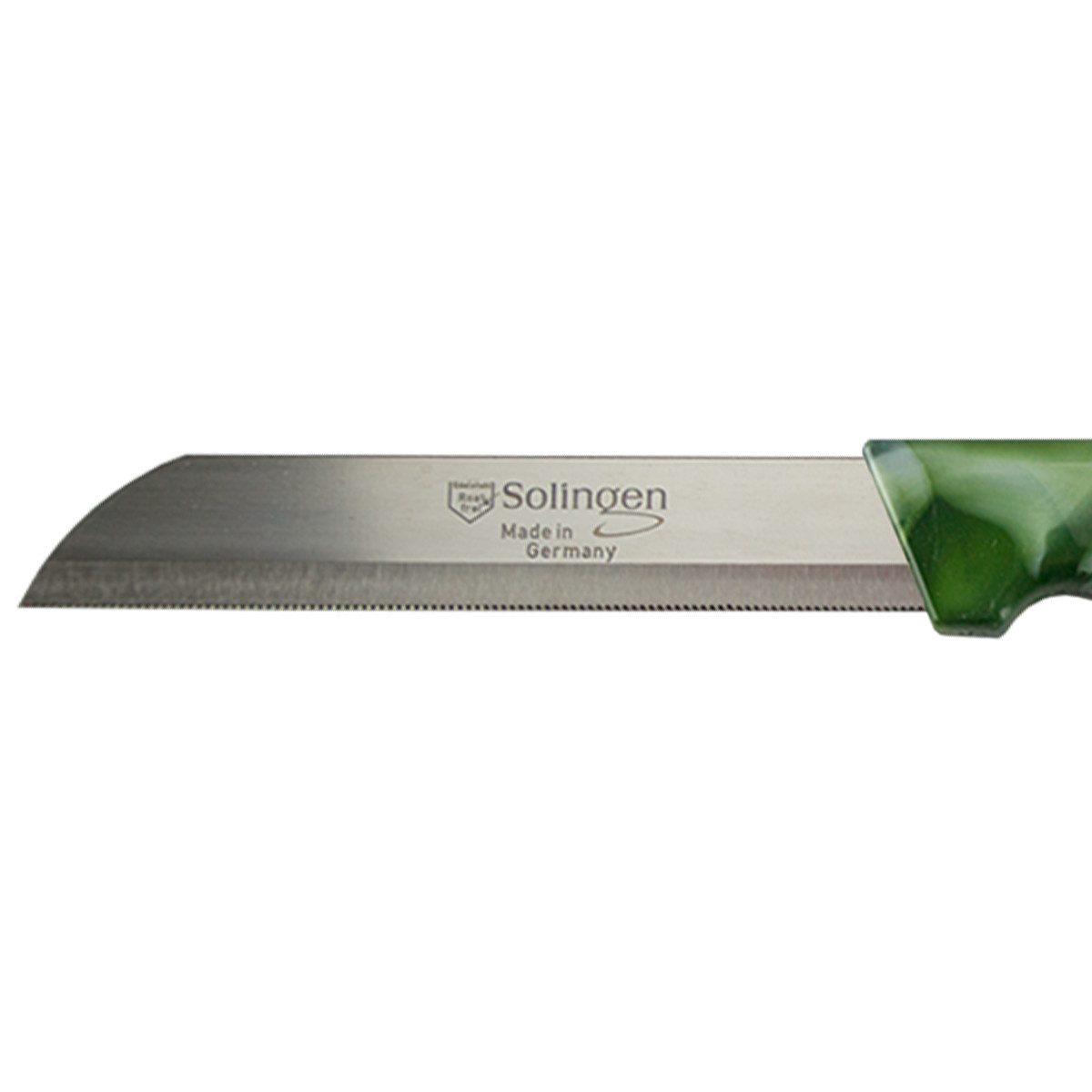 Visaggio Obstmesser Solingen Allzweckmesser Schälmesser Gemüsemesser Küchenmesser, Wellenschliff Solingen Messer, Marmor Optik, Edelstahl (rostfrei) – Bild 5 von 5