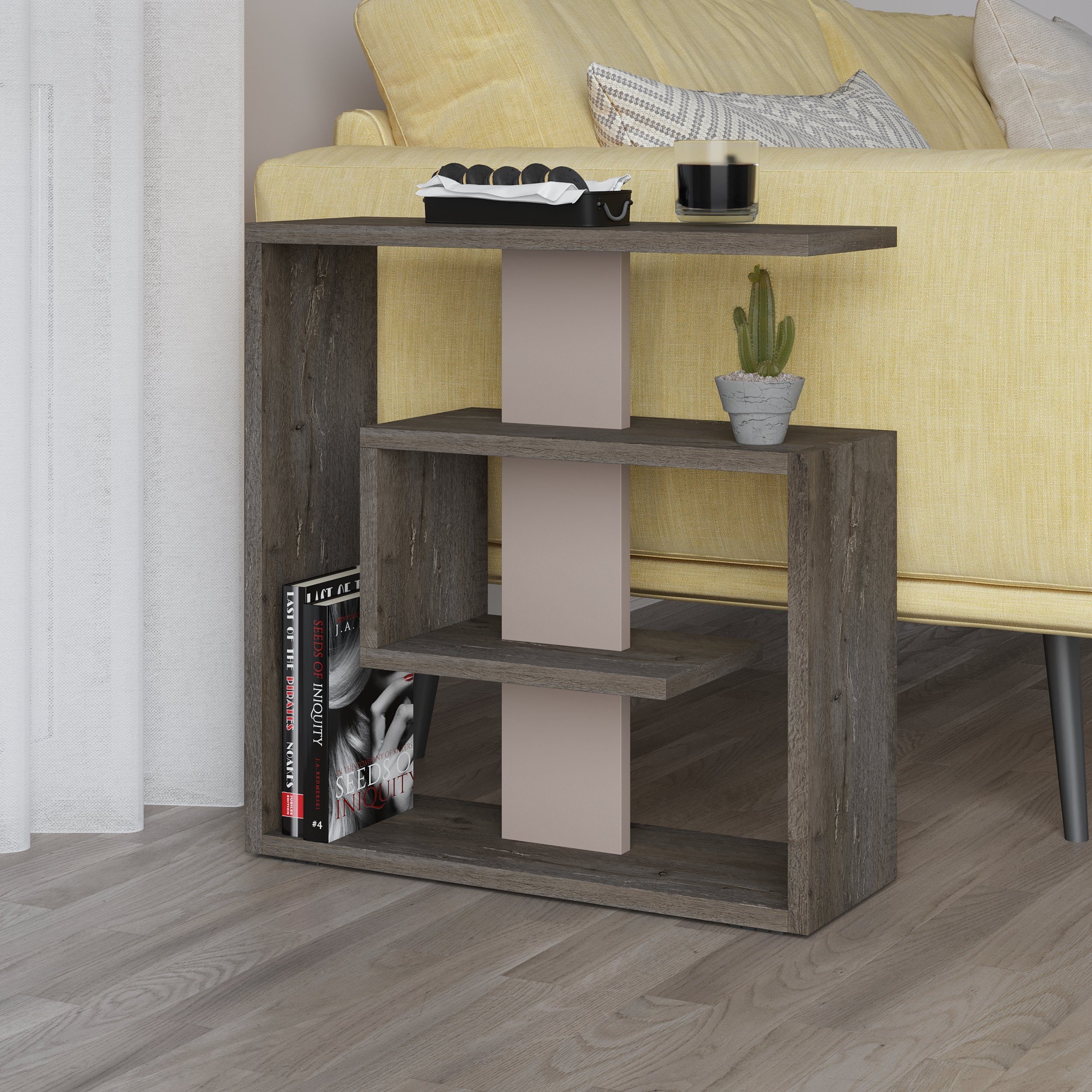 Decortie Beistelltisch Saly, Moderner Beistelltisch, 55 x 20 x 57 cm