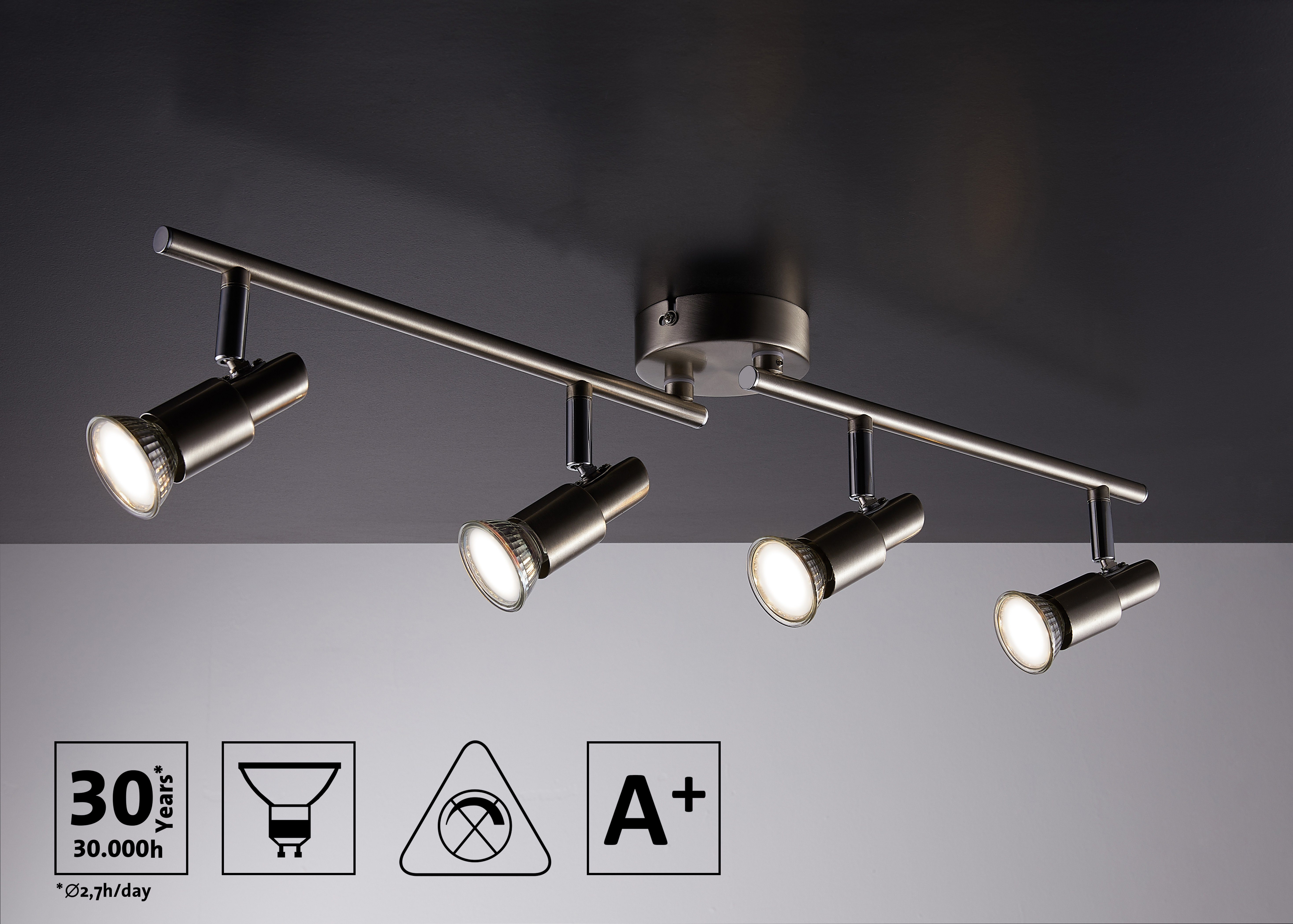 IMPTS LED Deckenspots Deckenstrahler Deckenleuchte 1/2/3/4/6-Flammig günstig online kaufen