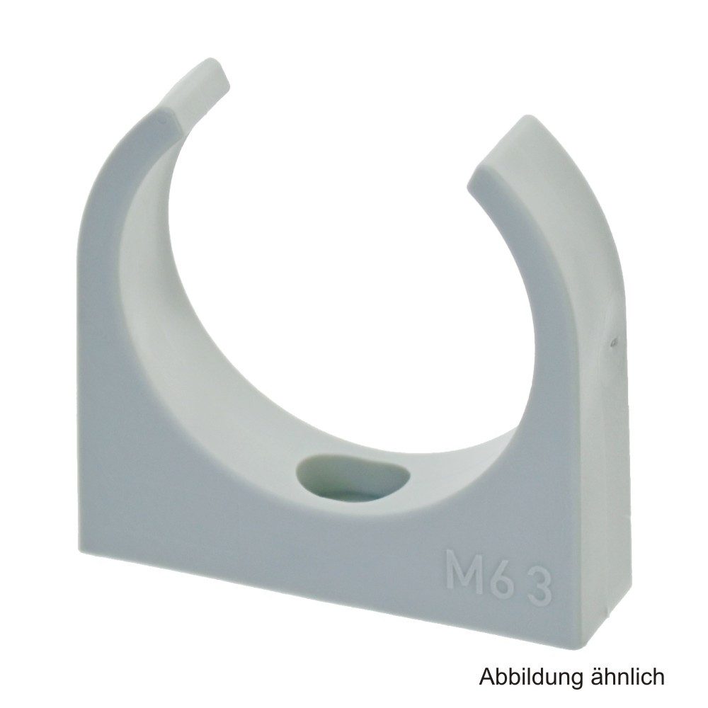 Trinnity Klemmschelle M63, halogenfrei, grau, 20 Stück Audio- & Video-Kabel