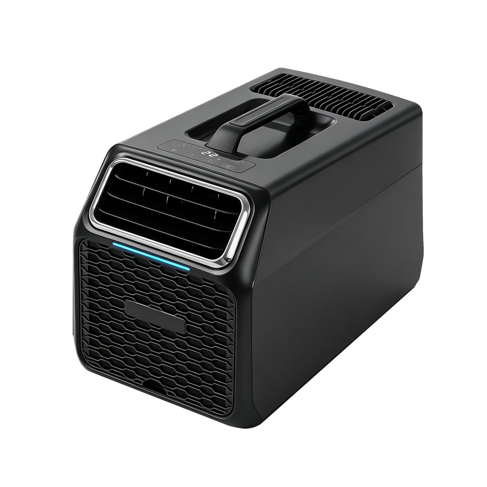 Rolipo Klimagerät Tragbare Camping-Klimaanlage Luftkühler 4-in-1 Klimagerät Wohnmobil, 5000BTU 550W Kühlung/Entfeuchtung/Ventilation/Schlafmodus