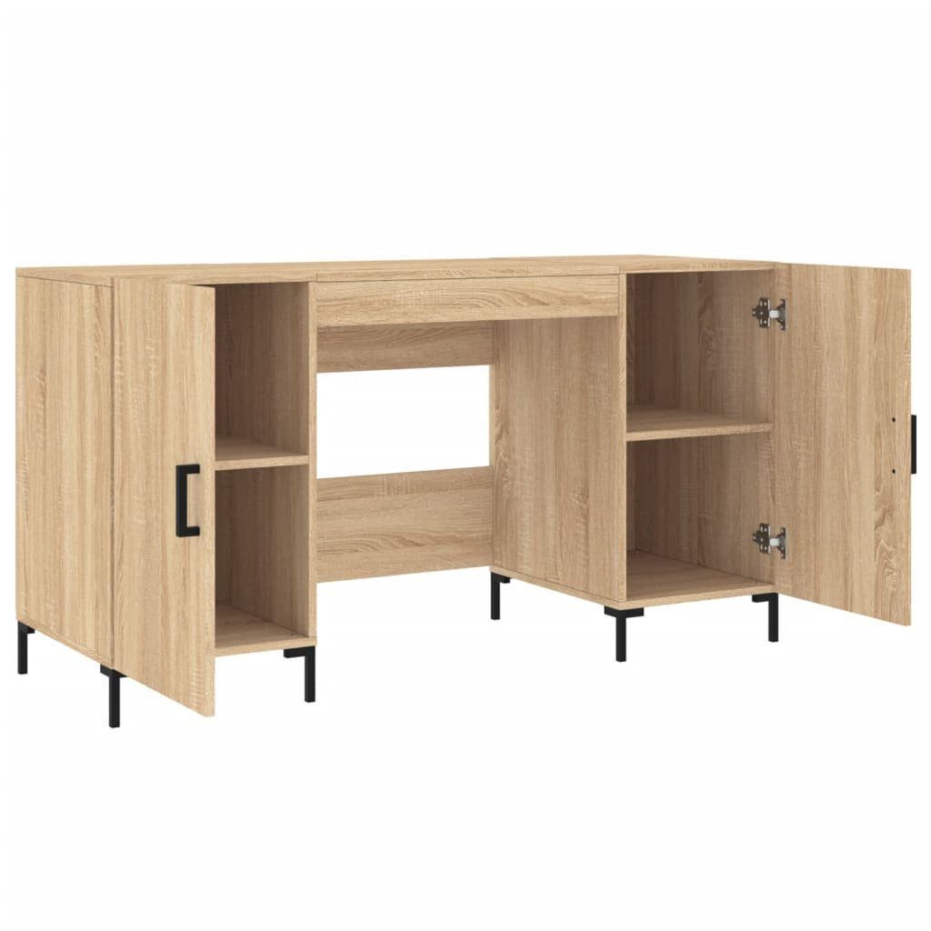 furnicato Schreibtisch Sonoma-Eiche 140x50x75 cm Holzwerkstoff