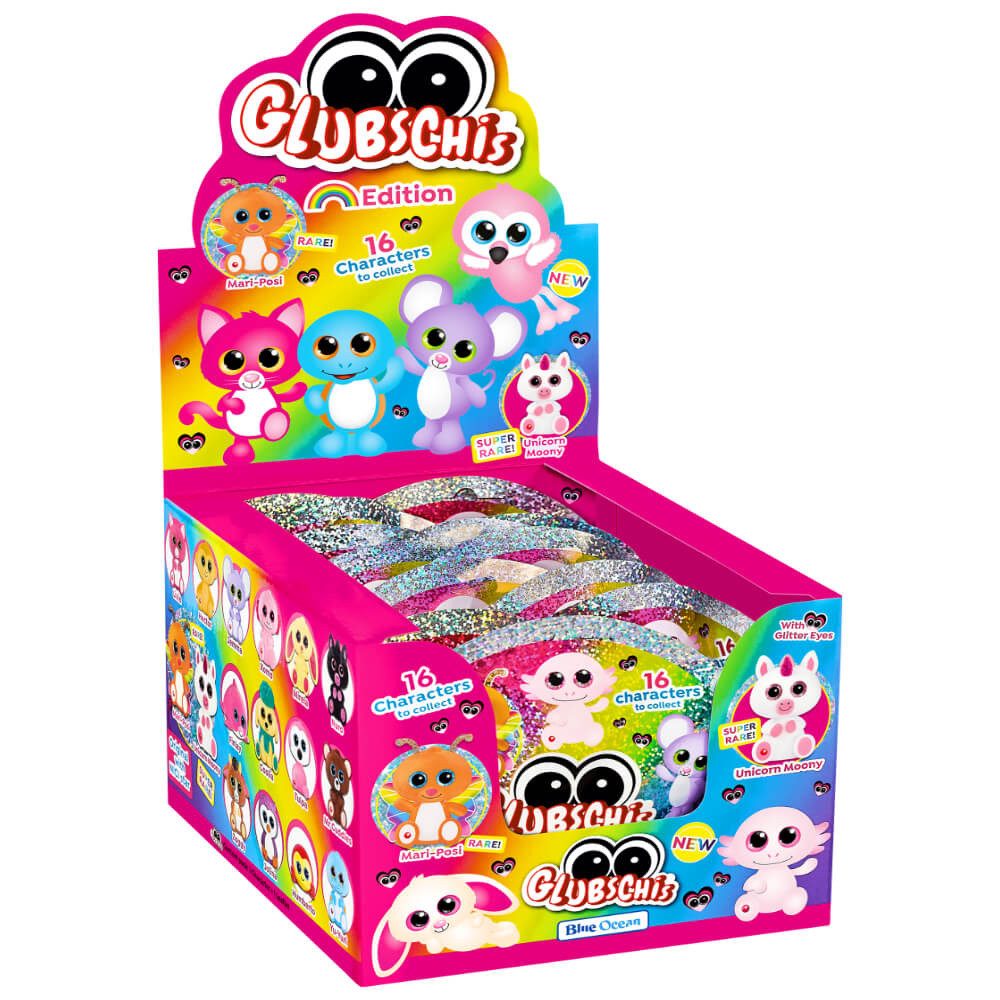 Blue Ocean Spielfigur Glubschis Sammelfiguren Rainbow Serie 6 - Glubschi Glitzer Figur, - Alle 16 Figuren