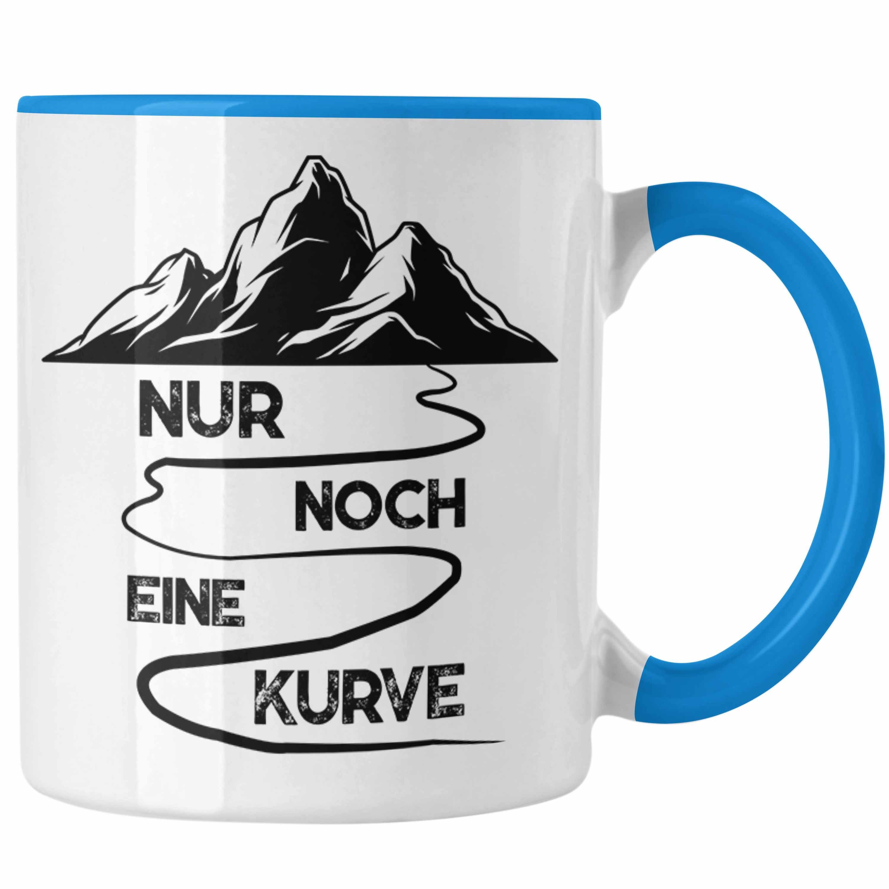 Trendation Tasse Trendation Tasse Eine Geschenkidee Noch Alpen Kurve Wandern Geschenke - Wanderer Berge Blau Geschenk Nur