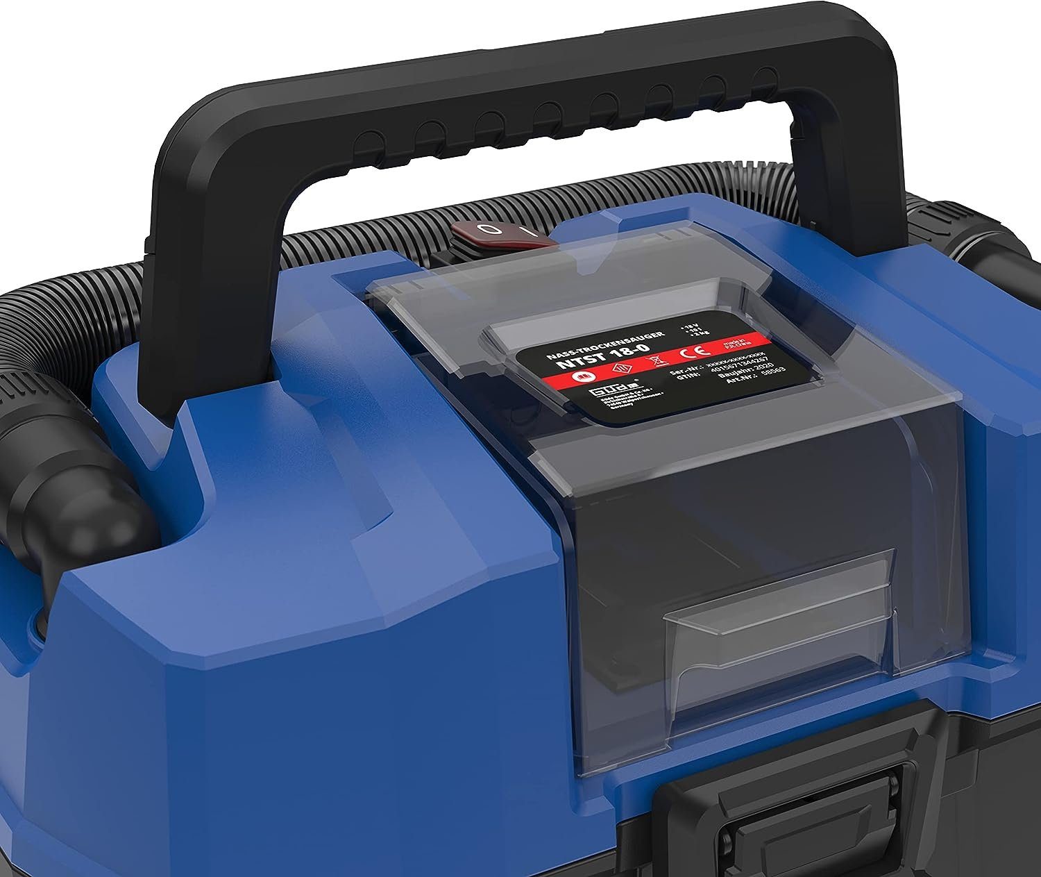 Güde Nass-Trocken-Sauger Akku Nass Trockensauger NTST 18-0 (18V, 10 l Auffangbehälter ohne Akku