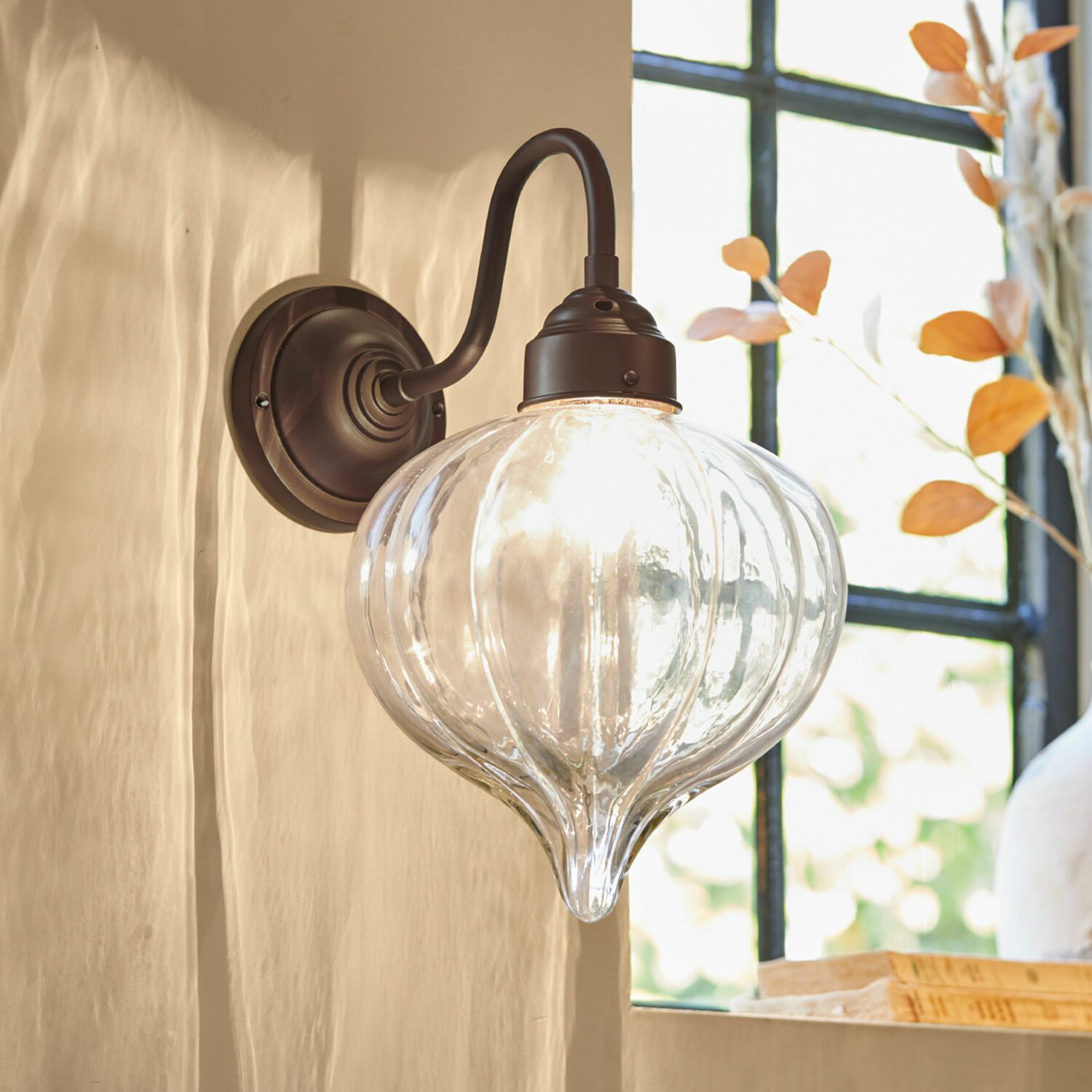 Mirabeau Wandleuchte Wandlampe Baisse klar/messing