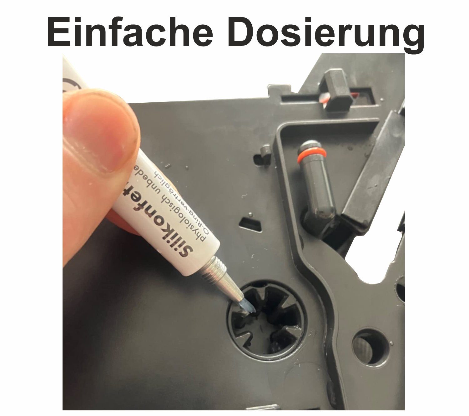 RENZ Brühsieb Silikonfett für Kaffeevollautomaten 3 Tuben à 6g, Silikonfett, (Lebensmittelecht für Brühgruppe Dichtung O-Ring, 1-St), passend für Brüheinheiten von Jura Saeco DeLonghi Melitta Philips uvm