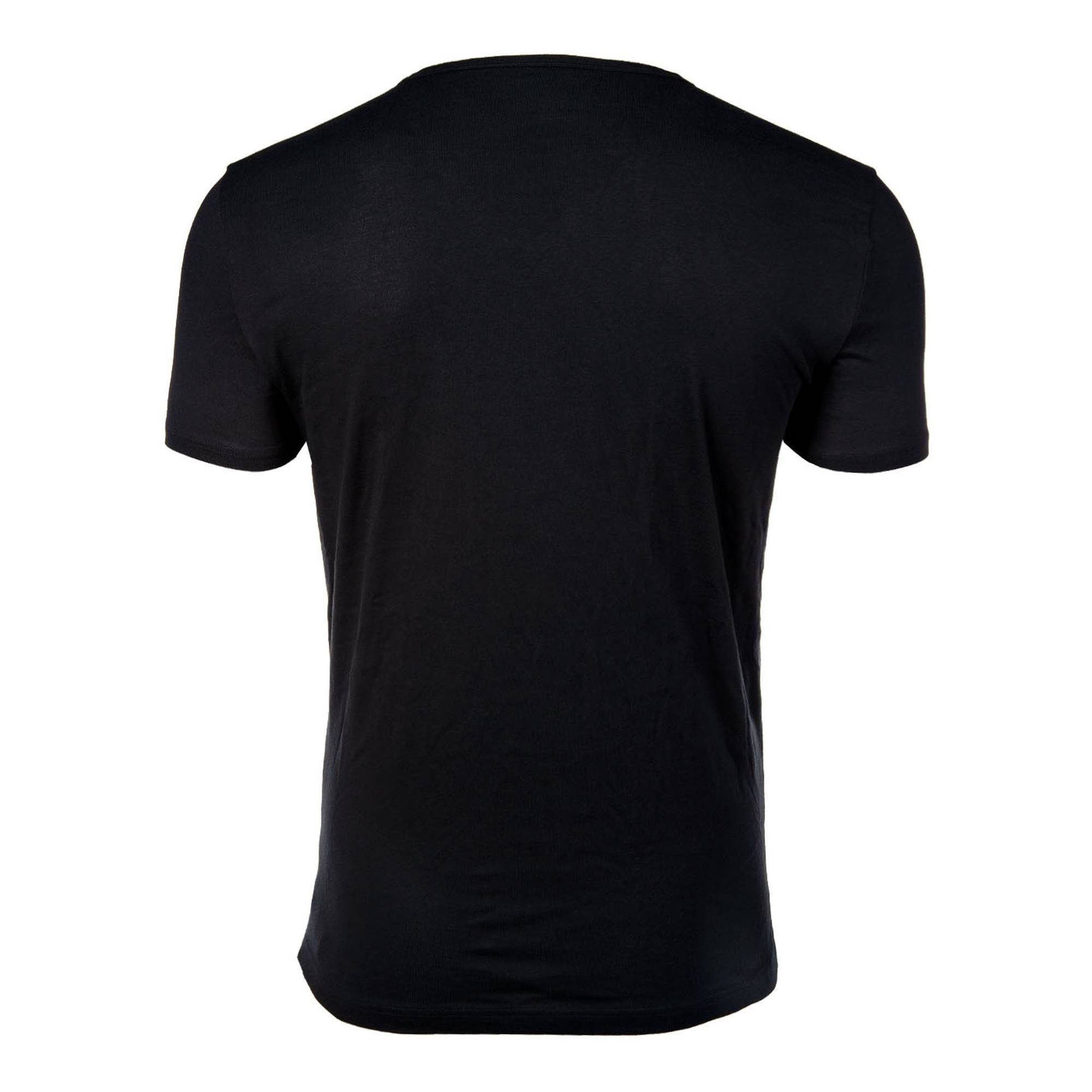 T-Shirt Armani Herren 2er Emporio V-Neck, Pack - V-Ausschnitt T-Shirt Schwarz/Grau